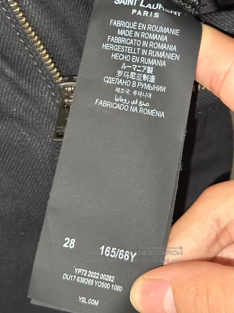 Saint Laurent Paris Saint Laurent Paris Black slim-fit basic denim pants i Size US 28 / EU 44 - 6 Thumbnail