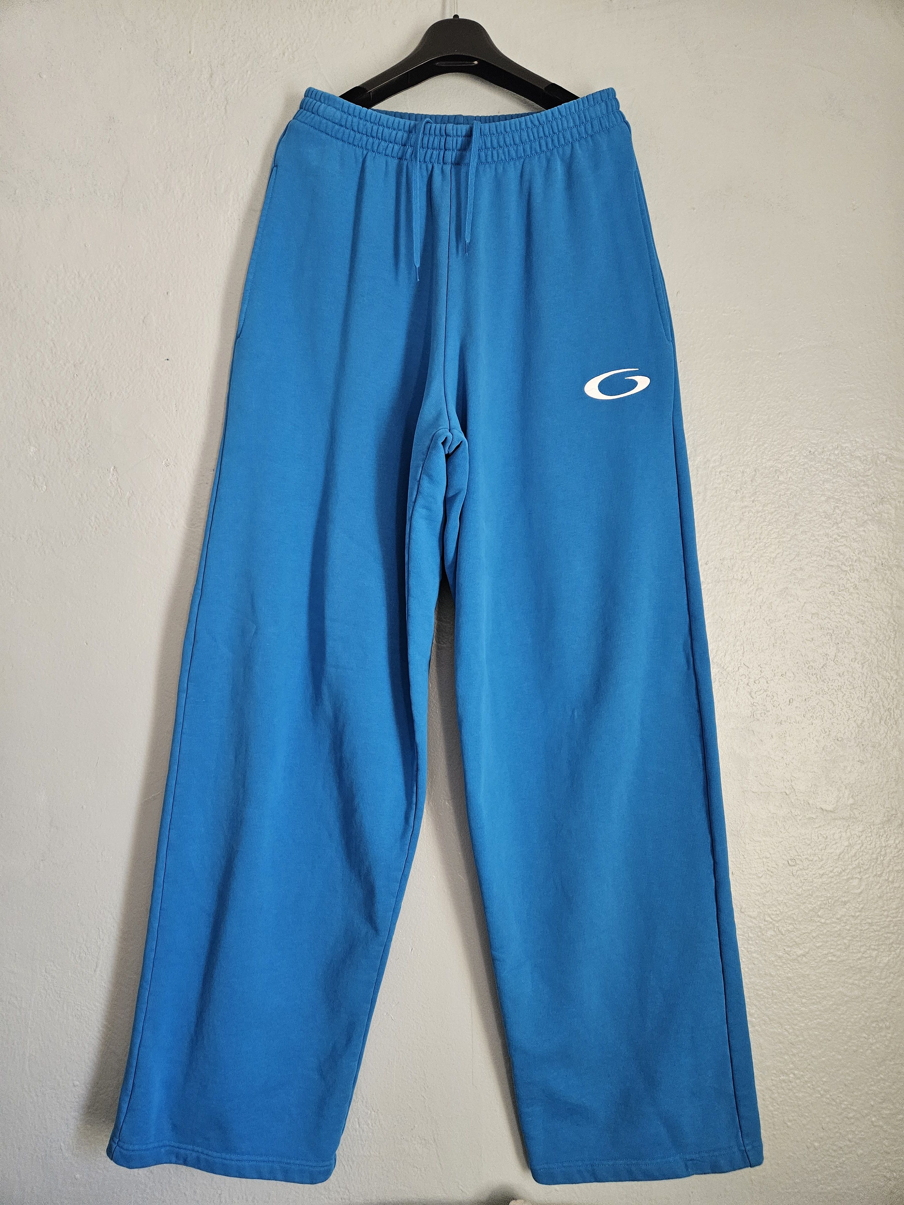 Balenciaga Basketball Loop Logo Sports Icon Blue Sweatpants Size US 28 / EU 44 - 1 Thumbnail
