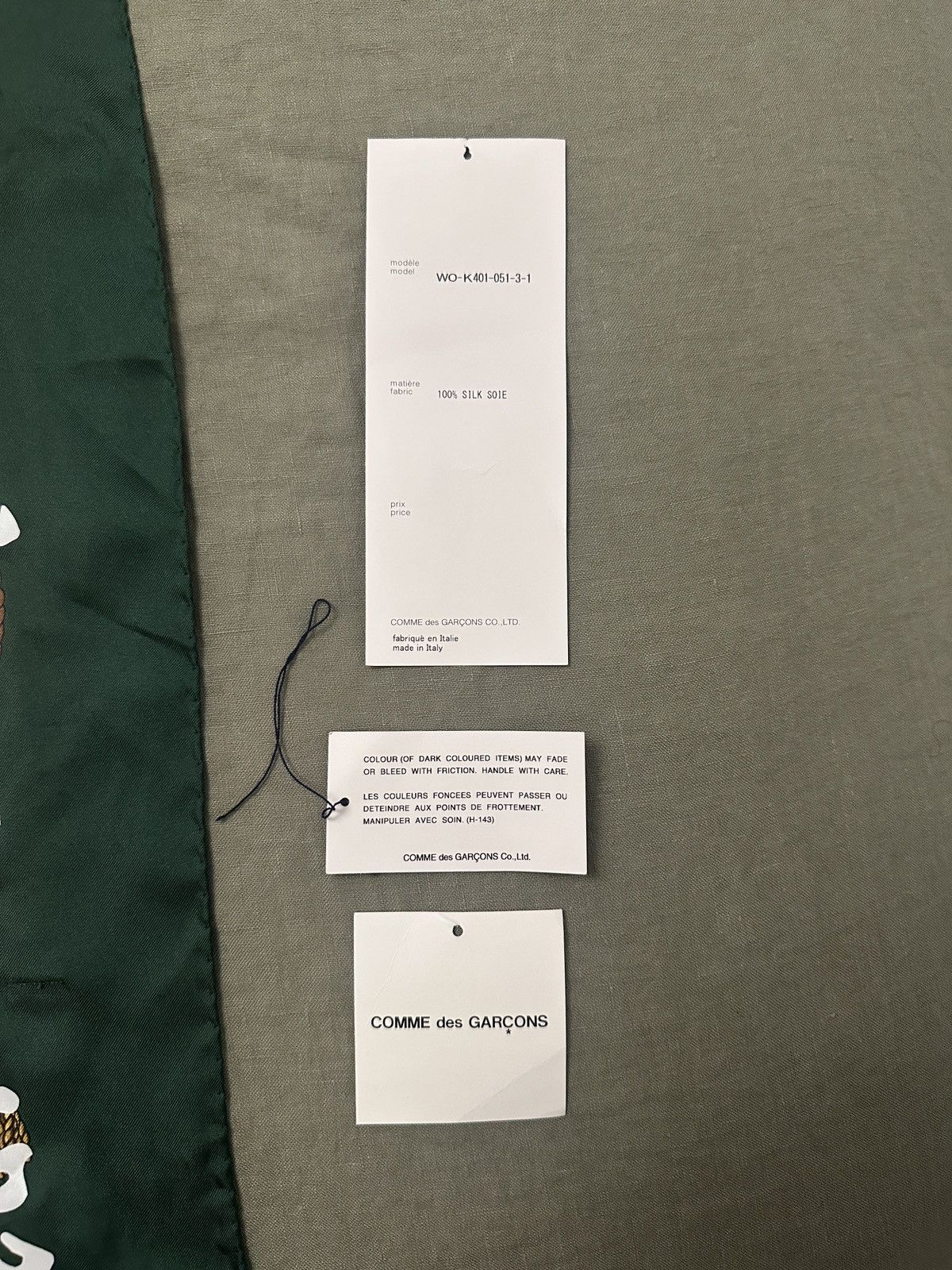 Cactus Plant Flea Market × Junya Watanabe Silk Scarf Size ONE SIZE - 3 Thumbnail