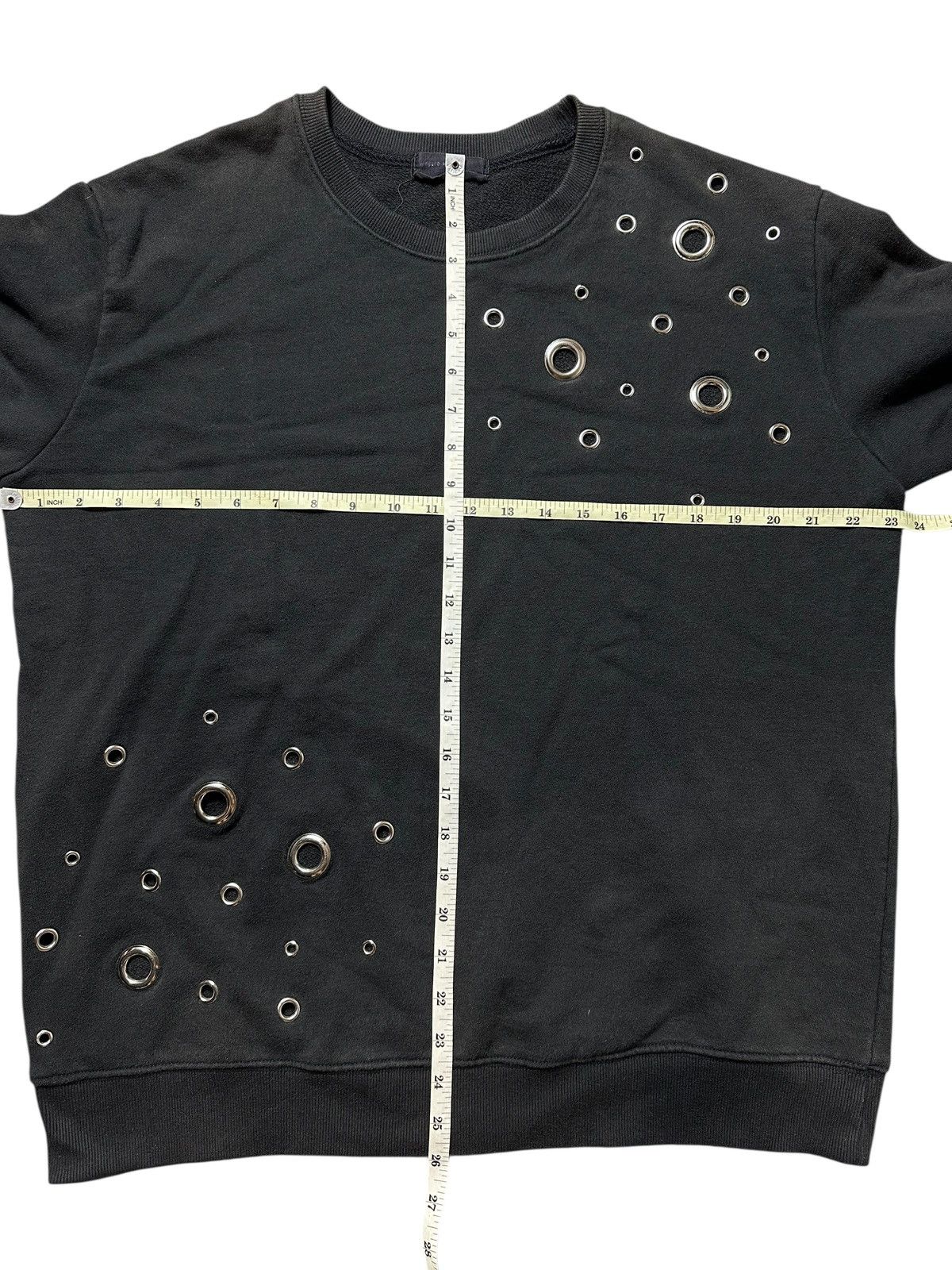 Isamu Katayama Backlash SICK FADED VAMPIRE WEEKEND STUDDED BLACK HOLE SWEATSHIRT Size US L / EU 52-54 / 3 - 6 Thumbnail