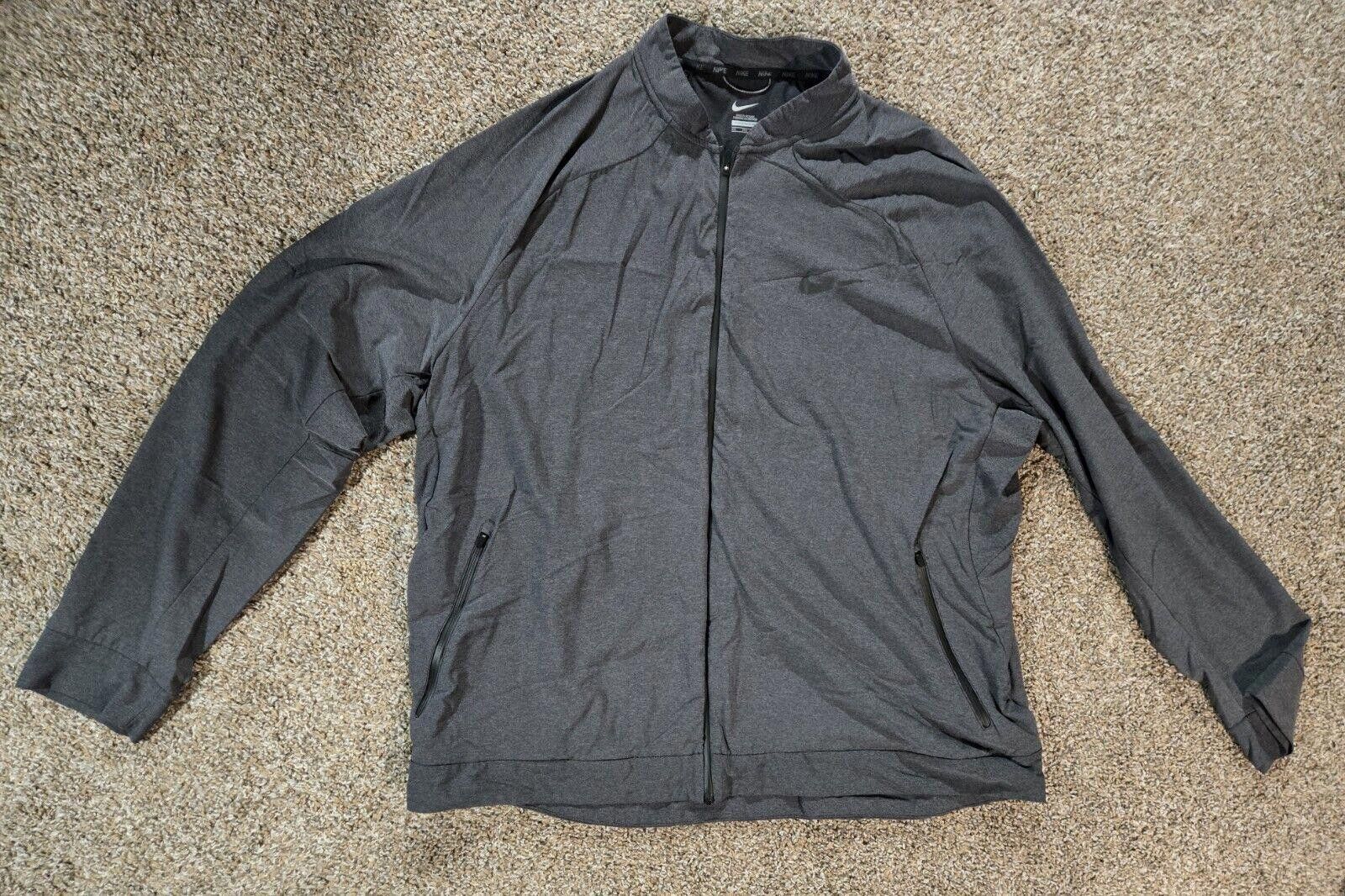 Nike Grey Nike 3XL Zip Up Jacket With Zip Pockets Size US XXL / EU 58 / 5 - 1 Thumbnail