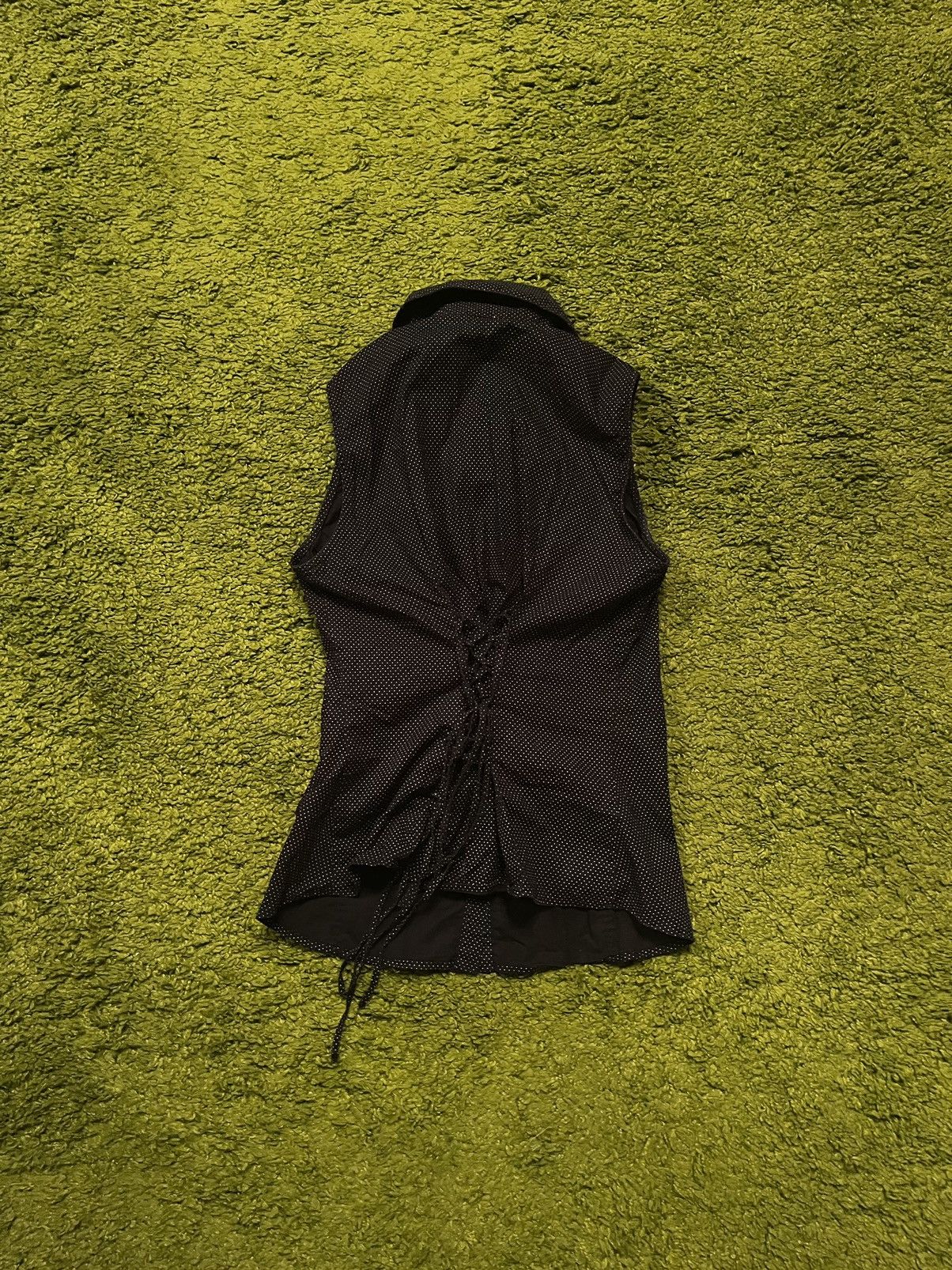 ANNE FONTAINE × Designer Anne Fontaine avant garde polka dot corset blouse Size S / US 4 / IT 40 - 2 Thumbnail