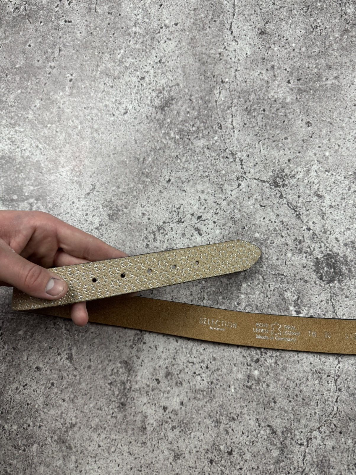 Japanese Brand 00’s NUMBER NINE STYLE LEATHER RARE Y2K PEARL BELT VINTAGE Size ONE SIZE - 3 Thumbnail