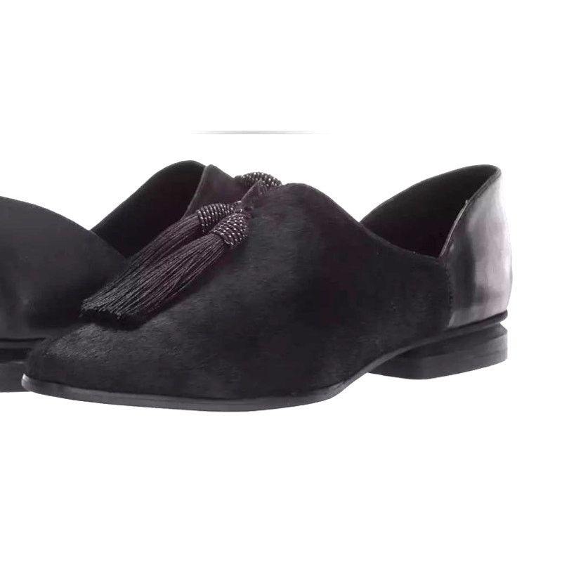 Other SBICCA Womans Leather Calf Hair Black Flats Loafers / Size 7 Size US 7 / IT 37 - 7 Thumbnail
