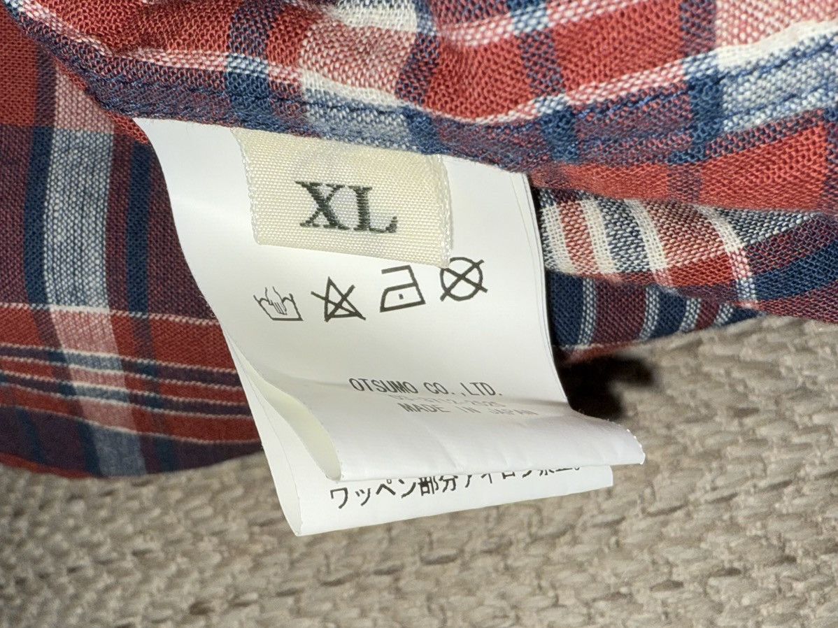 Human Made Human Made Japan Maroon/Navy Plaid Button-Up Shirt Sz XL Size US XL / EU 56 / 4 - 4 Thumbnail