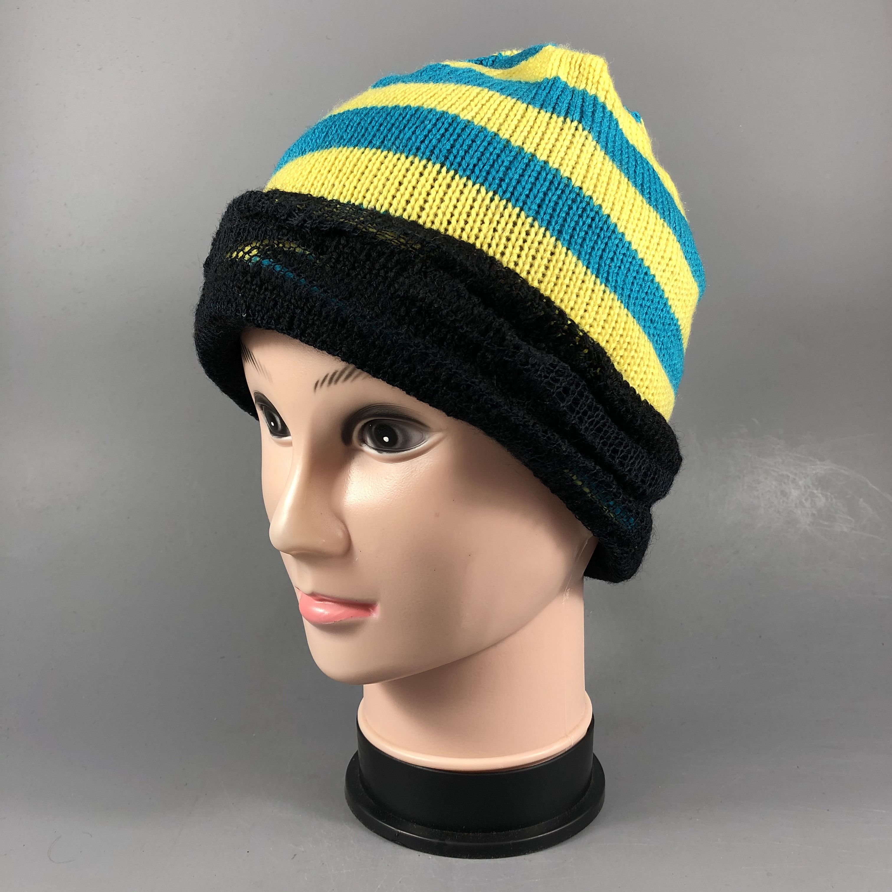 Japanese Brand Japanese Brand Stripe Beanie Size ONE SIZE - 2 Thumbnail