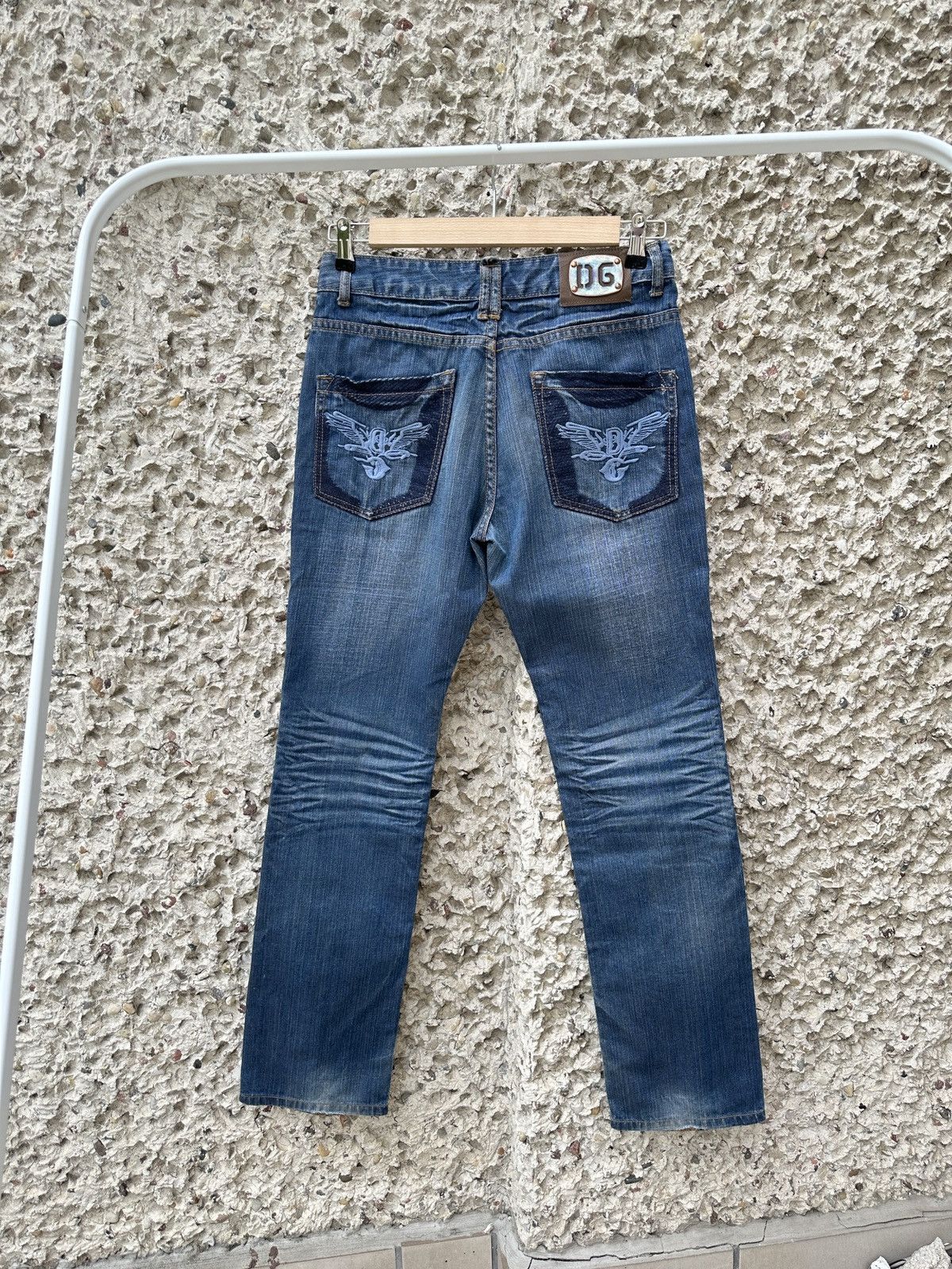 Vintage Vintage y2k Dolce jeans embroided denim pants Size US 32 / EU 48 - 1 Thumbnail