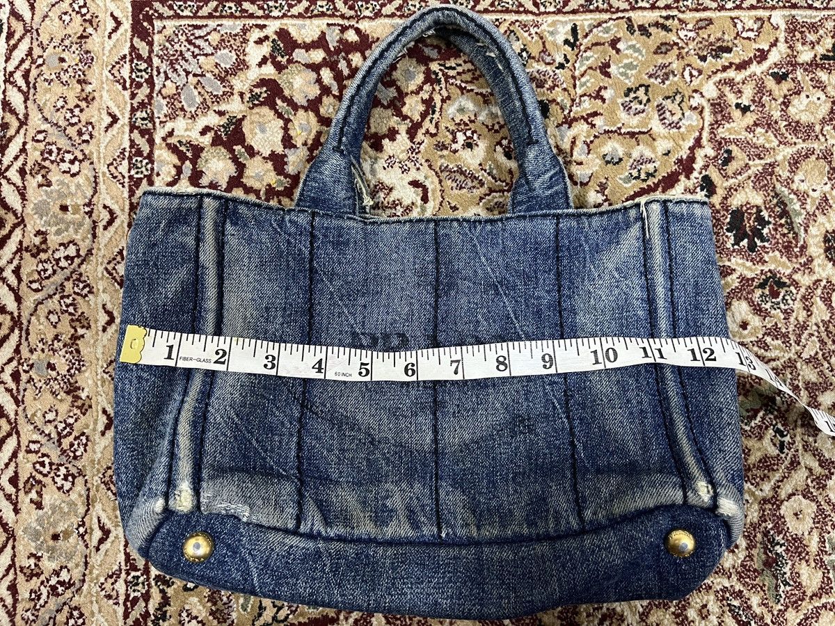 Prada PRADA Canapa Denim Handbag/Tote Size ONE SIZE - 18 Thumbnail