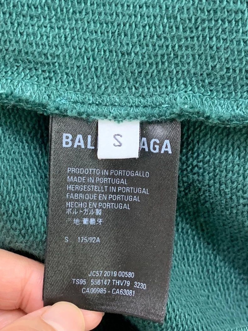 Balenciaga Balenciaga Green Big Logo Round Neck Sweatshirt Size US S / EU 44-46 / 1 - 5 Thumbnail