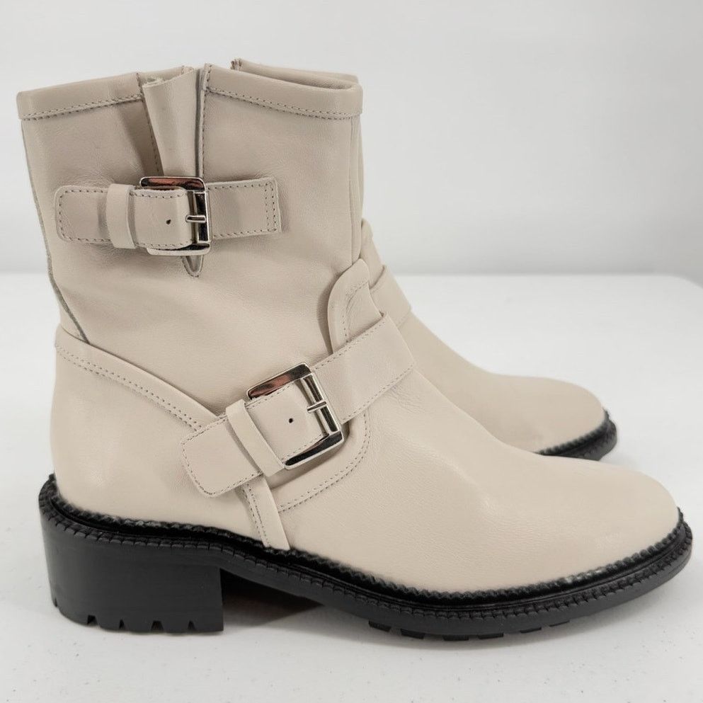 Aquatalia NEW Aquatalia Women's Off-White Omayda Water Repellent Boot Size US 8 / IT 38 - 3 Thumbnail