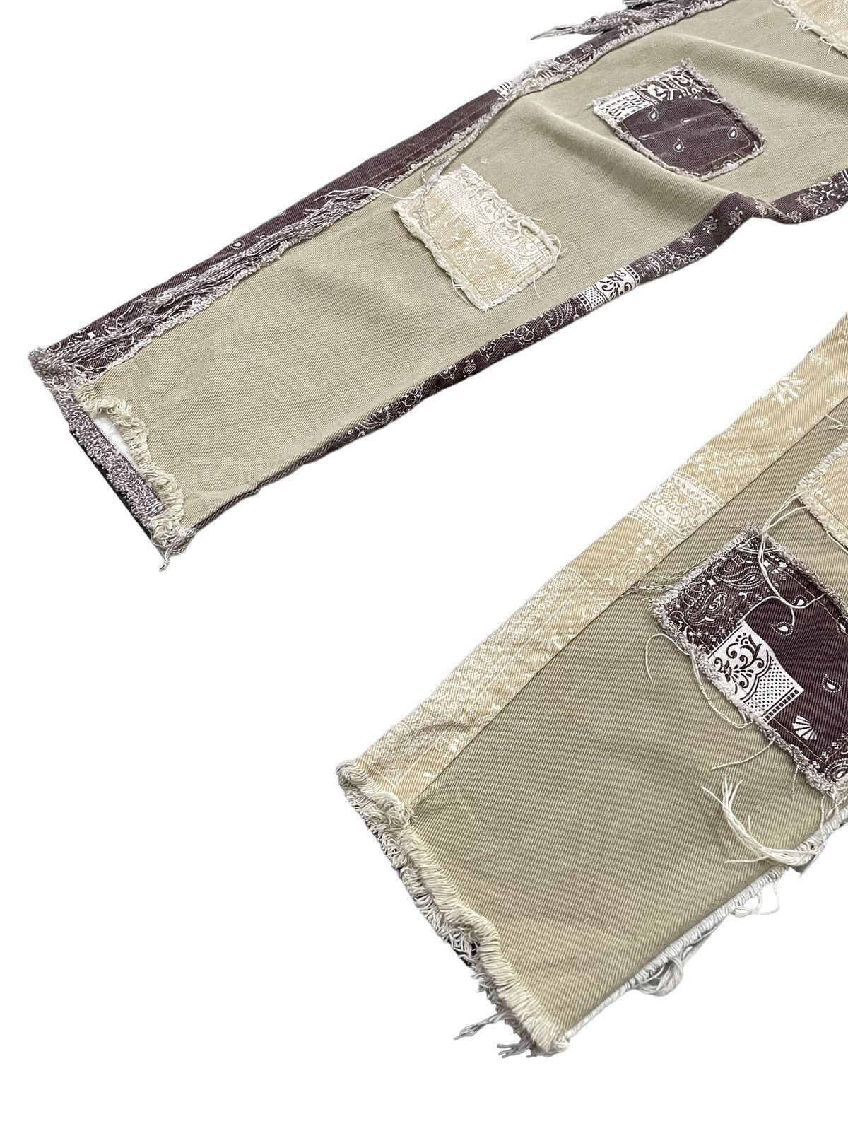 Hysteric Glamour × Japanese Brand × Junya Watanabe Vintage Kapital Junyawatanabe Style Patchwork Bandana Pants Size US 29 - 4 Thumbnail