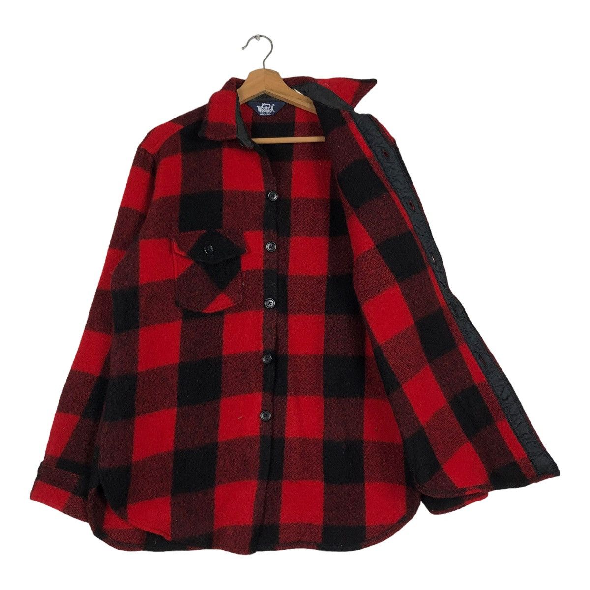 Vintage 🔥VINTAGE WORK JACKET WOOLRICH MADE IN USA TARTAN DESIGN Size US M / EU 48-50 / 2 - 13 Thumbnail