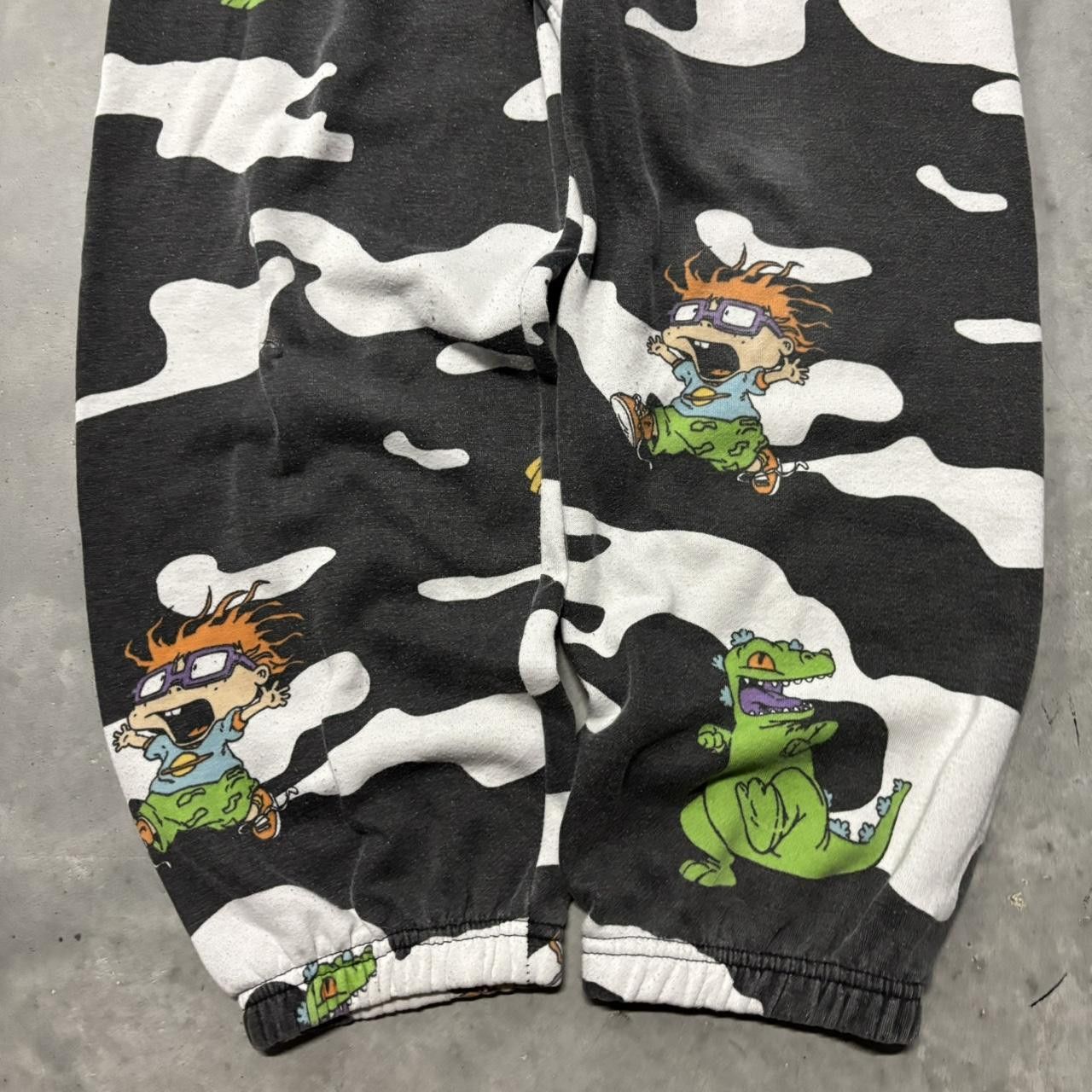 Nickelodeon × Vintage Crazy Vintage Y2K/2000s Nickelodeon Rugrats Cartoon Sweatpants! Size US 32 / EU 48 - 5 Thumbnail