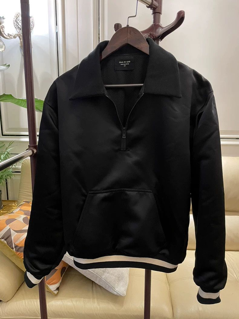 Fear of God Fear of God Half-zip silk coach jacket Size US M / EU 48-50 / 2 - 2 Thumbnail