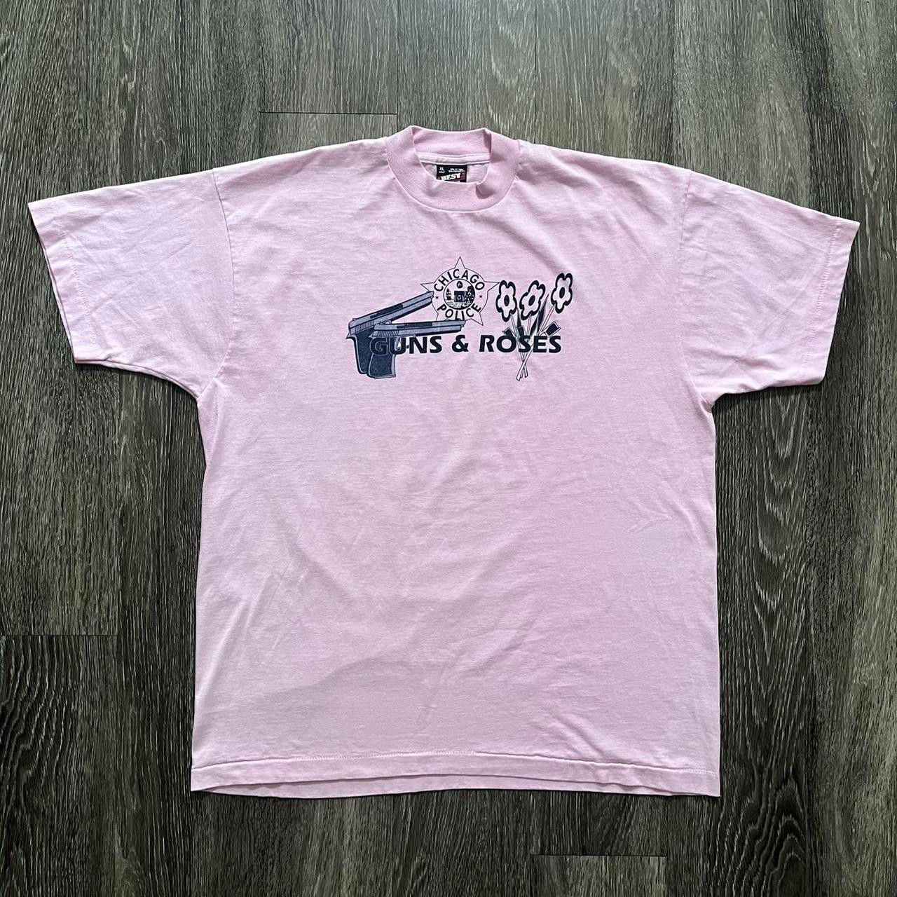 Vintage [Vintage] Guns & Roses “Chicago Police” T-Shirt Size US XL / EU 56 / 4 - 1 Thumbnail