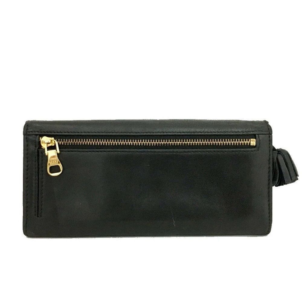 Loewe LOEWE Anagram Leather Long Bifold Wallet Black 100% Authent Size ONE SIZE - 4 Thumbnail