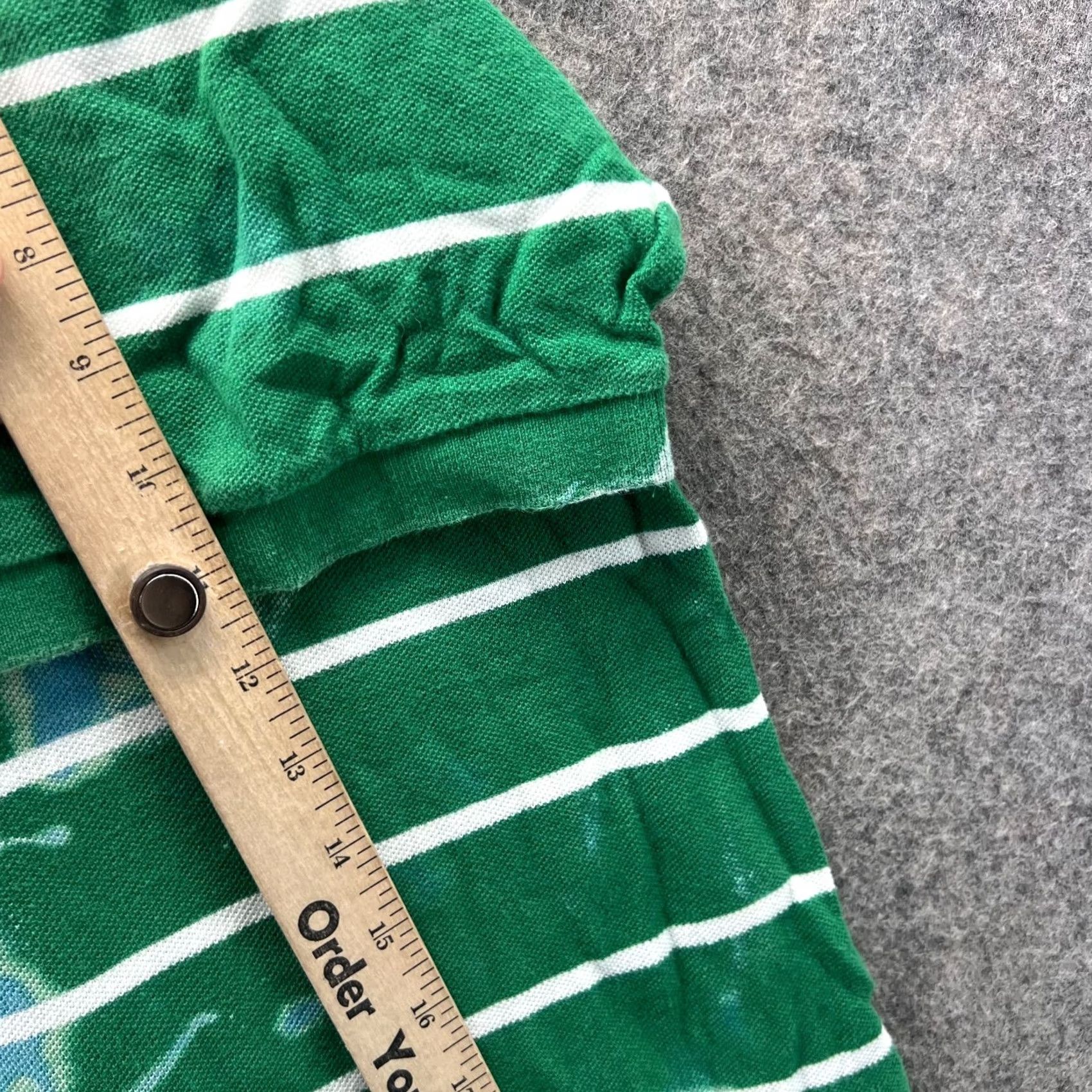 Polo Ralph Lauren VINTAGE Ralph Lauren Polo Shirt Mens 2XLT Green Stripes Polo Ralph Lauren Shirt Geometric Preppy 90s/Rugby/Golf Mens 2XLT Green Size US XXL / EU 58 / 5 - 5 Thumbnail