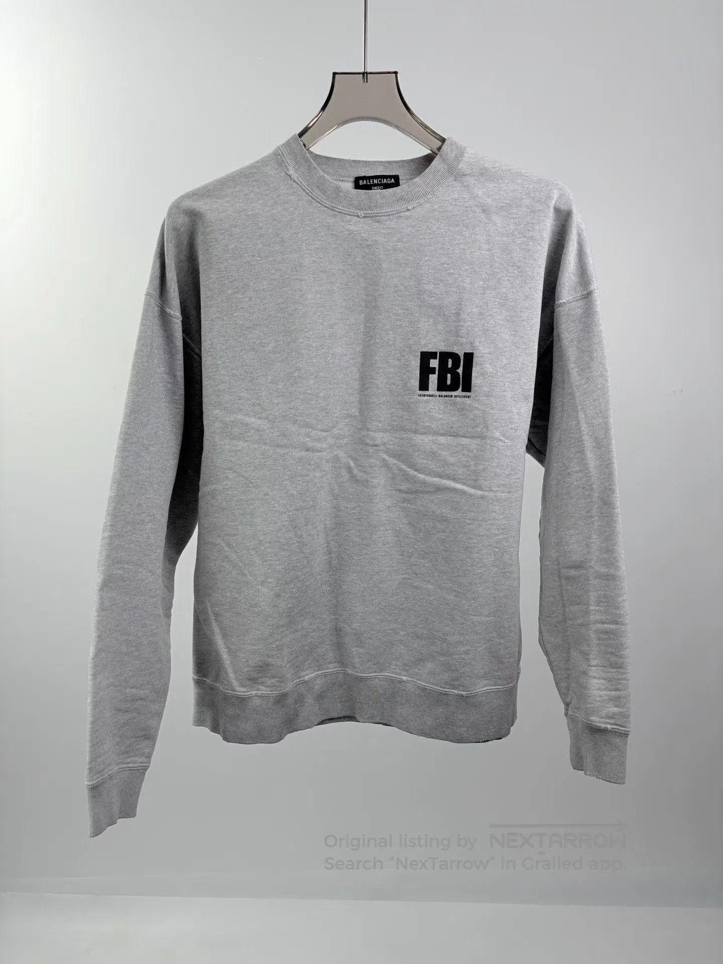 Balenciaga Pierced Neck Sweatshirt | Grailed