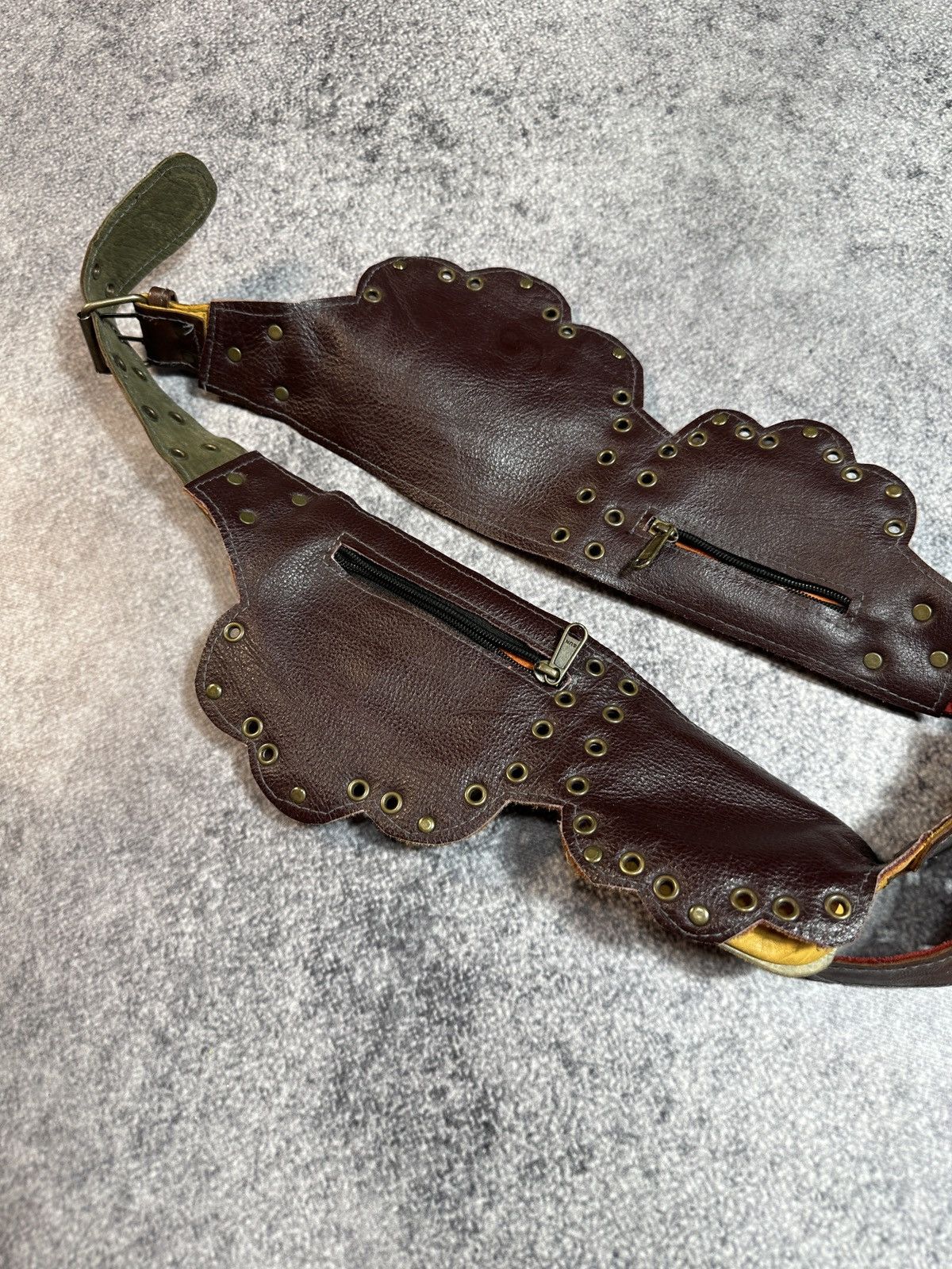 Cowboy Equipment Vintage USA Cowboy Pocket Belts Streetwear Style Leather Size ONE SIZE - 4 Thumbnail