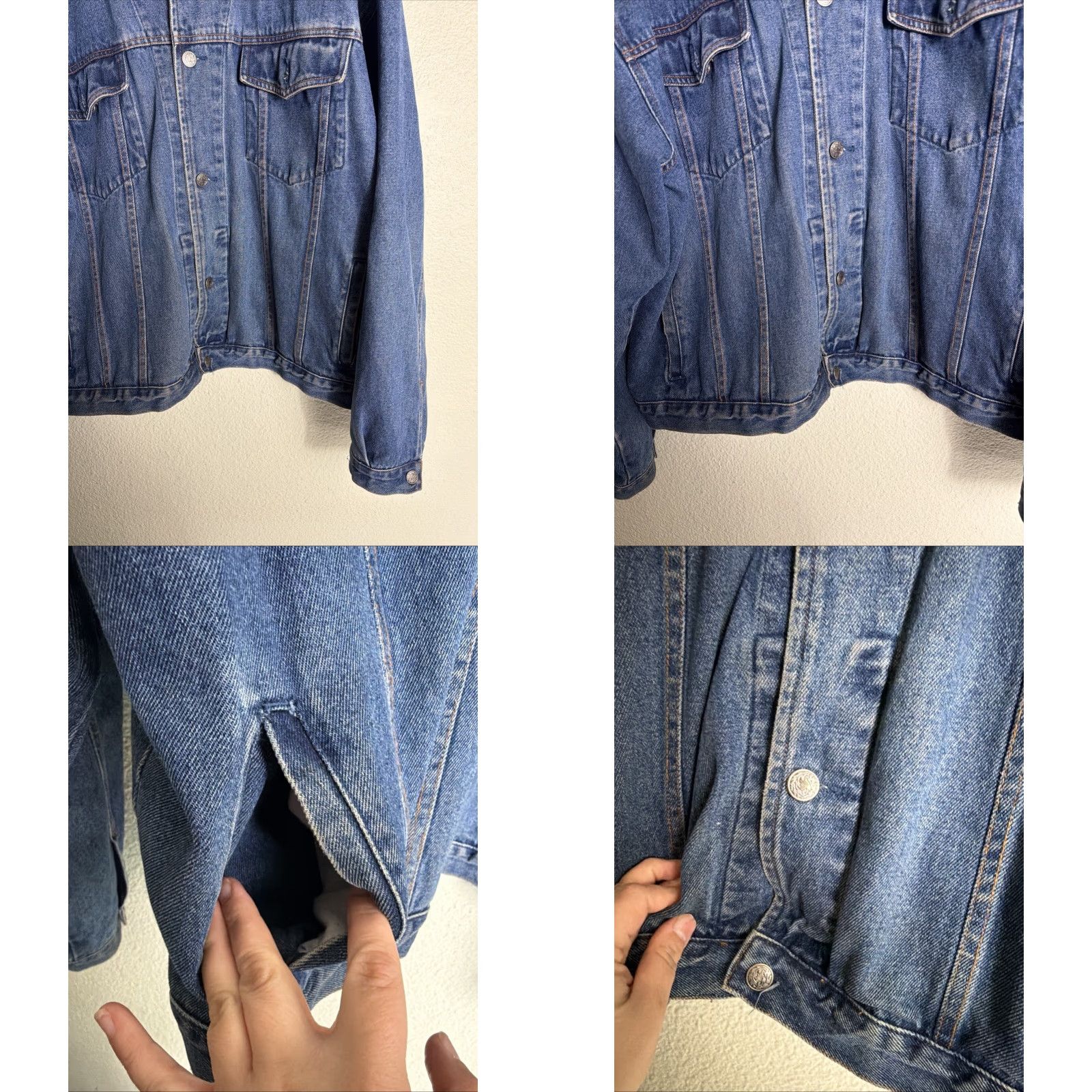 Denime VINTAGE Binion’s Las Vegas Denim Jacket Mens 2XL Bomber Blue Denim Gambling Hall Hotel Size US XXL / EU 58 / 5 - 8 Thumbnail