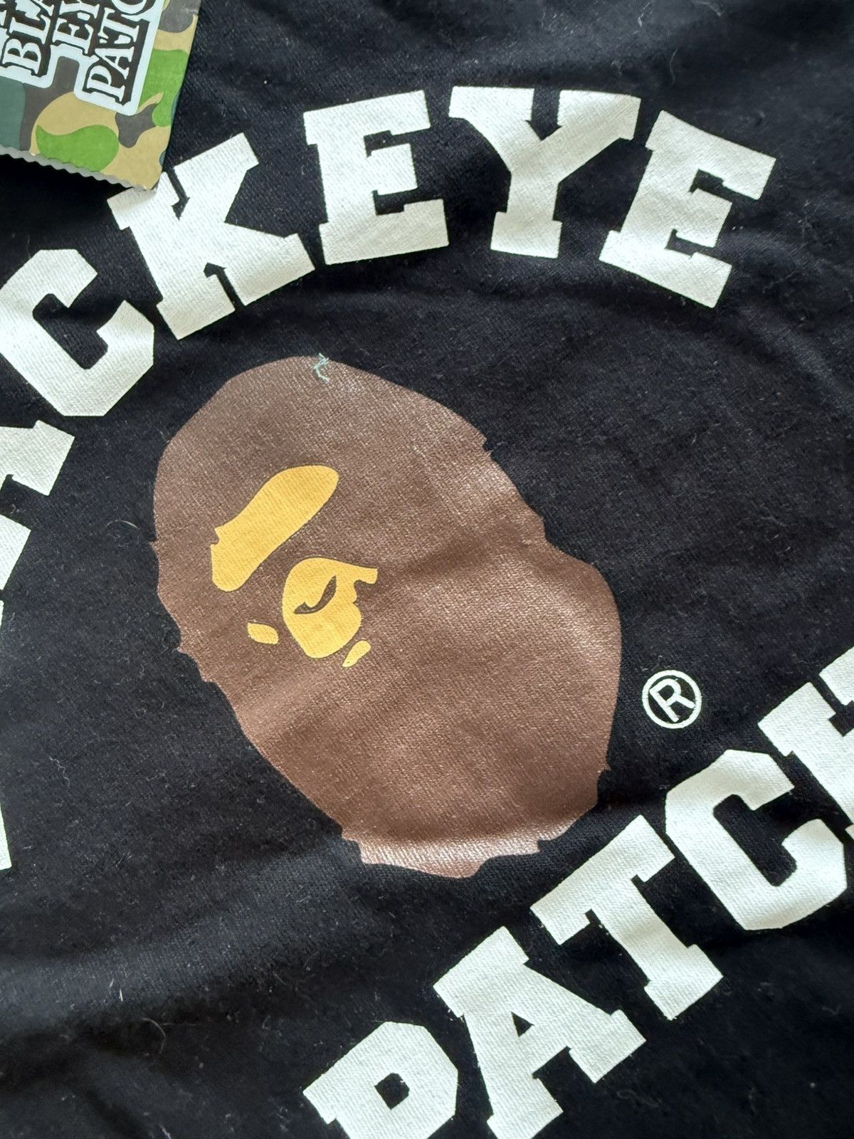 Bape Bape black eye patch college tee Size US XXL / EU 58 / 5 - 2 Thumbnail