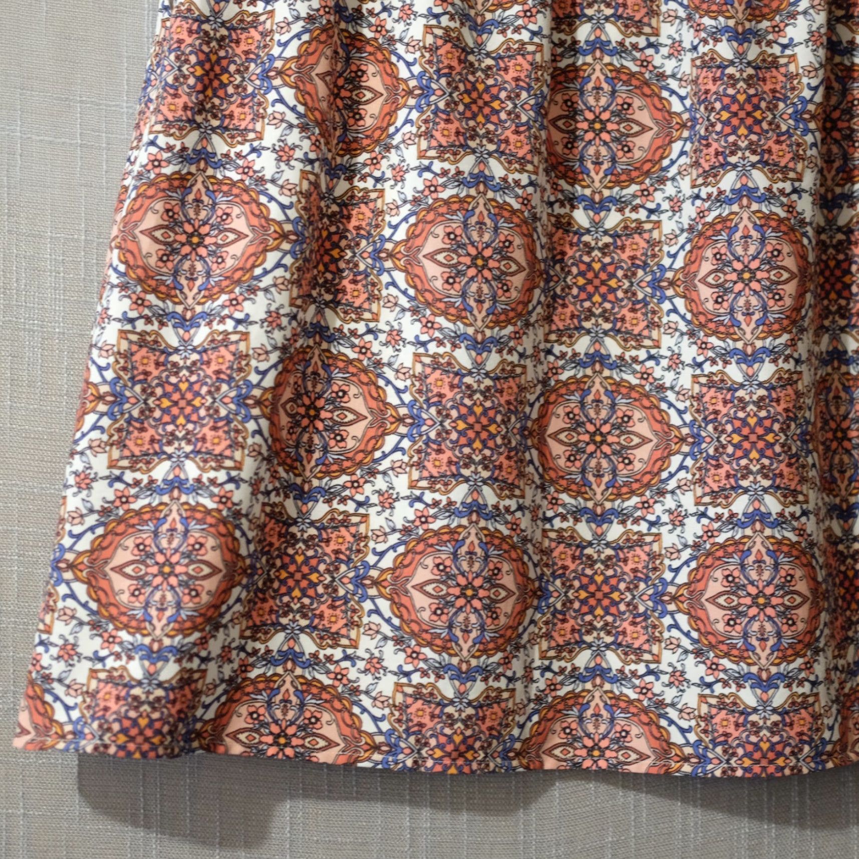 Loft LOFT Floral A-Line Skirt Lightweight 100% Polyester Women L Multicolor Pockets Elastic Waist Short Unlined 0ur Casual Travel 90s? Size 36" / US 14 / IT 50 - 7 Thumbnail