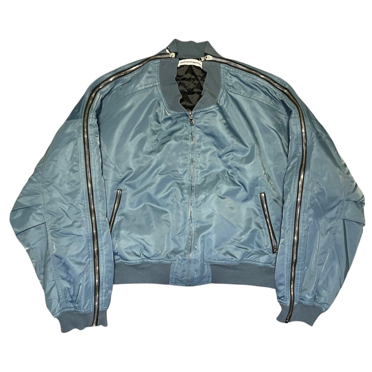 FFFPOSTALSERVICE FFFPOSTALSERVICE Nylon Multi Zip Bomber Jacket Size US S / EU 44-46 / 1 - 1 Thumbnail