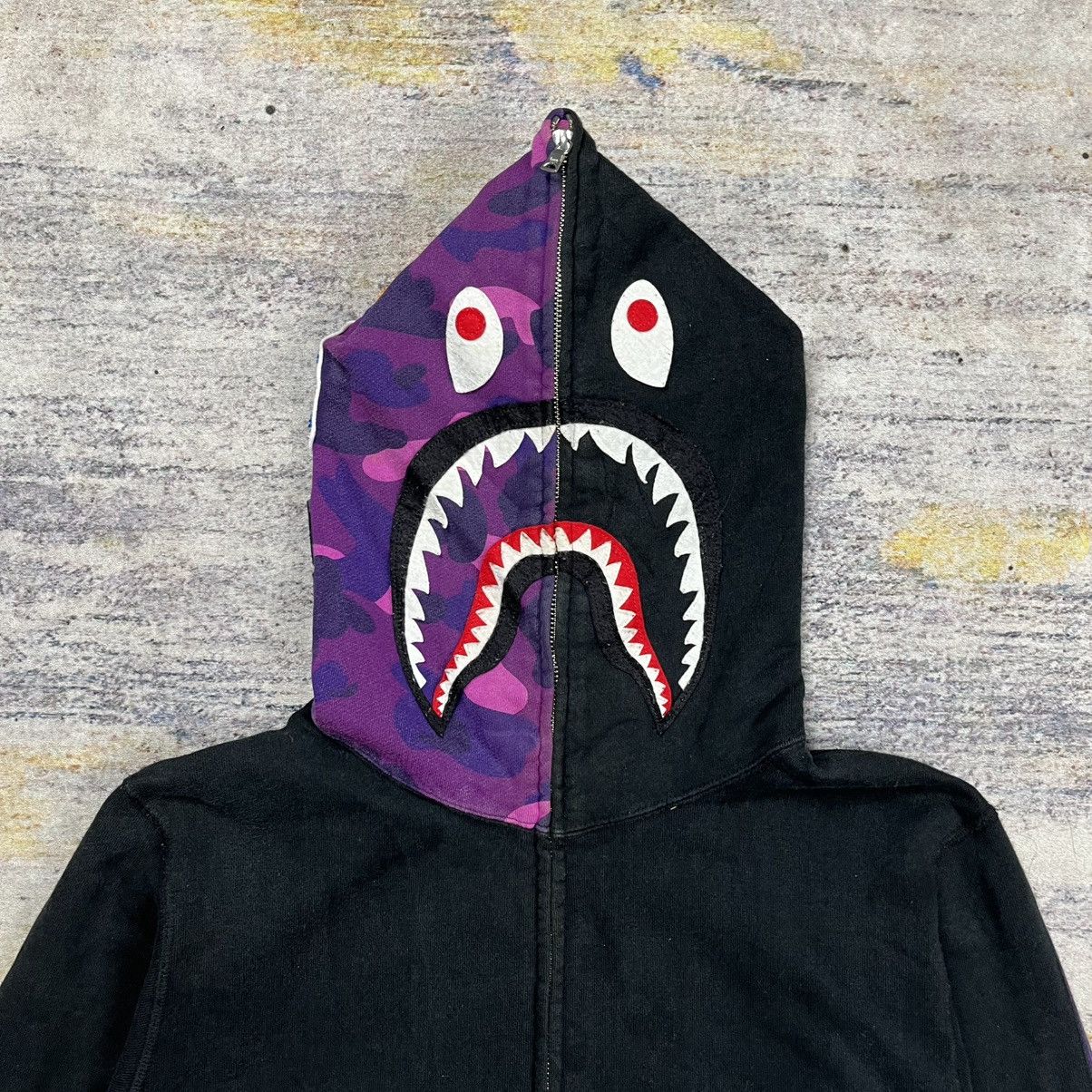 Bape Bape shark wgm camouflage full zip hoodie Size US L / EU 52-54 / 3 - 6 Thumbnail