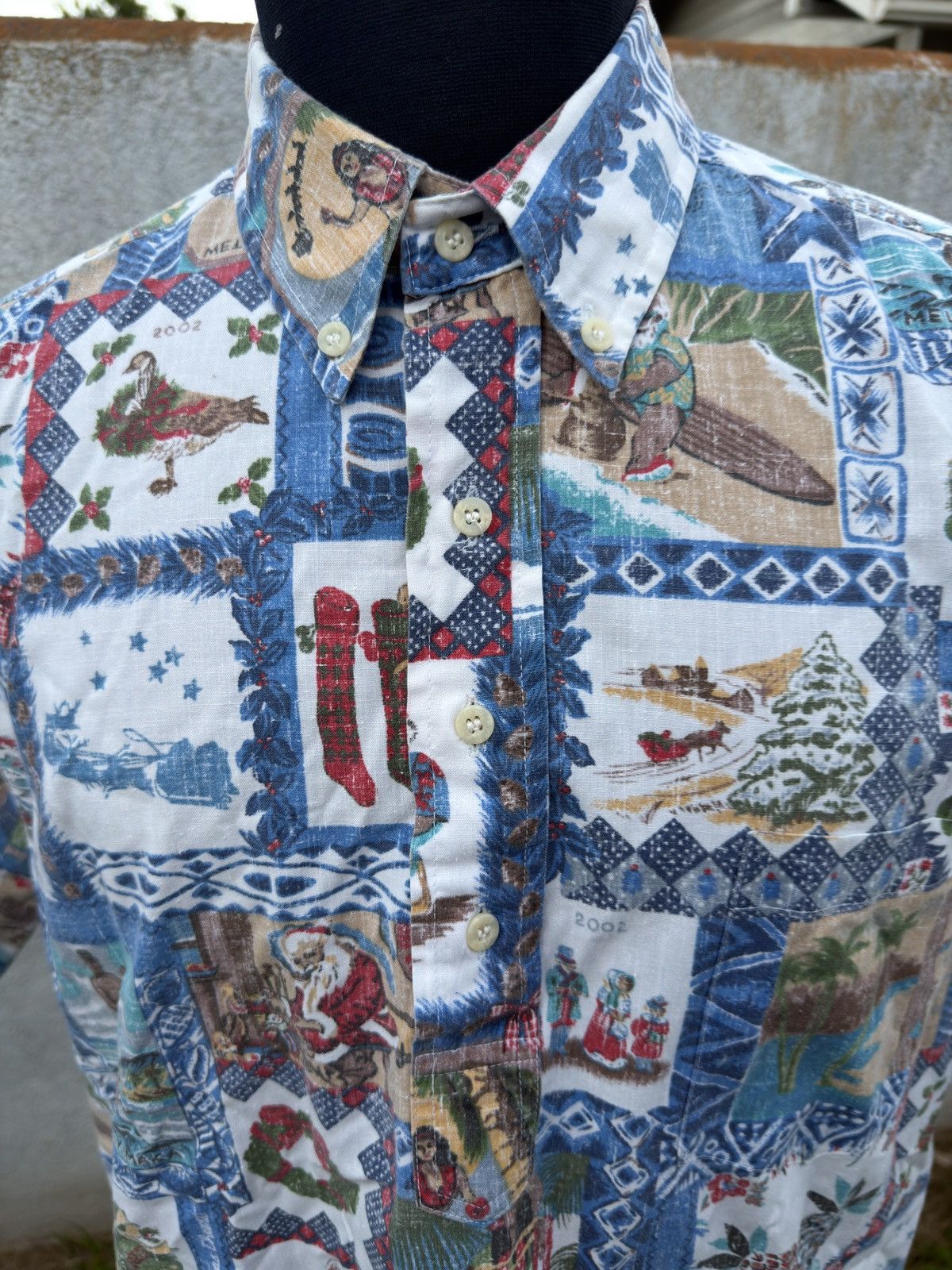 Reyn Spooner PreOwned Reyn Spooner Mele Kalikimaka Christmas 2002 Men's L Size US L / EU 52-54 / 3 - 3 Thumbnail