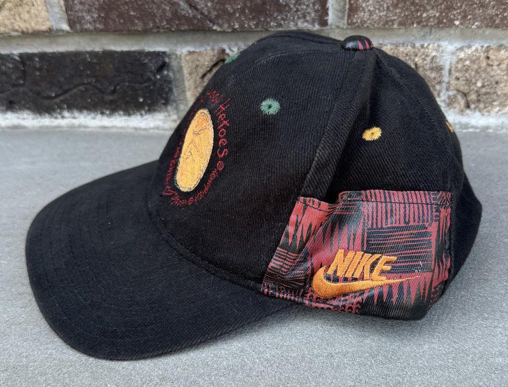 Nike × Vintage Vintage Nike Hoop Heroes Pinwheel Snapback Hat Cap Size ONE SIZE - 6 Thumbnail