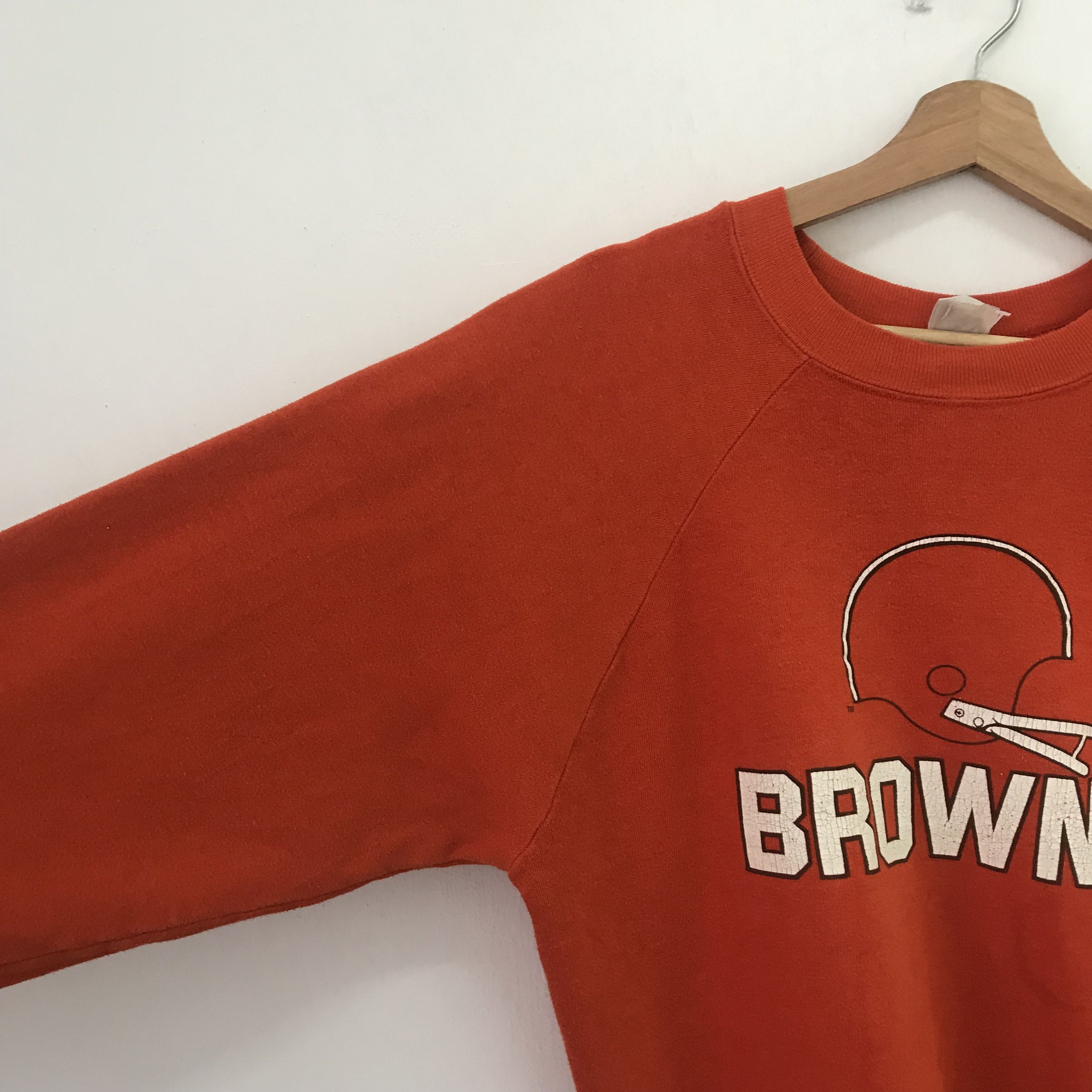 Vintage Vintage 90s Cleveland Browns Orange Sweatshirt - 304 Size US L / EU 52-54 / 3 - 4 Thumbnail