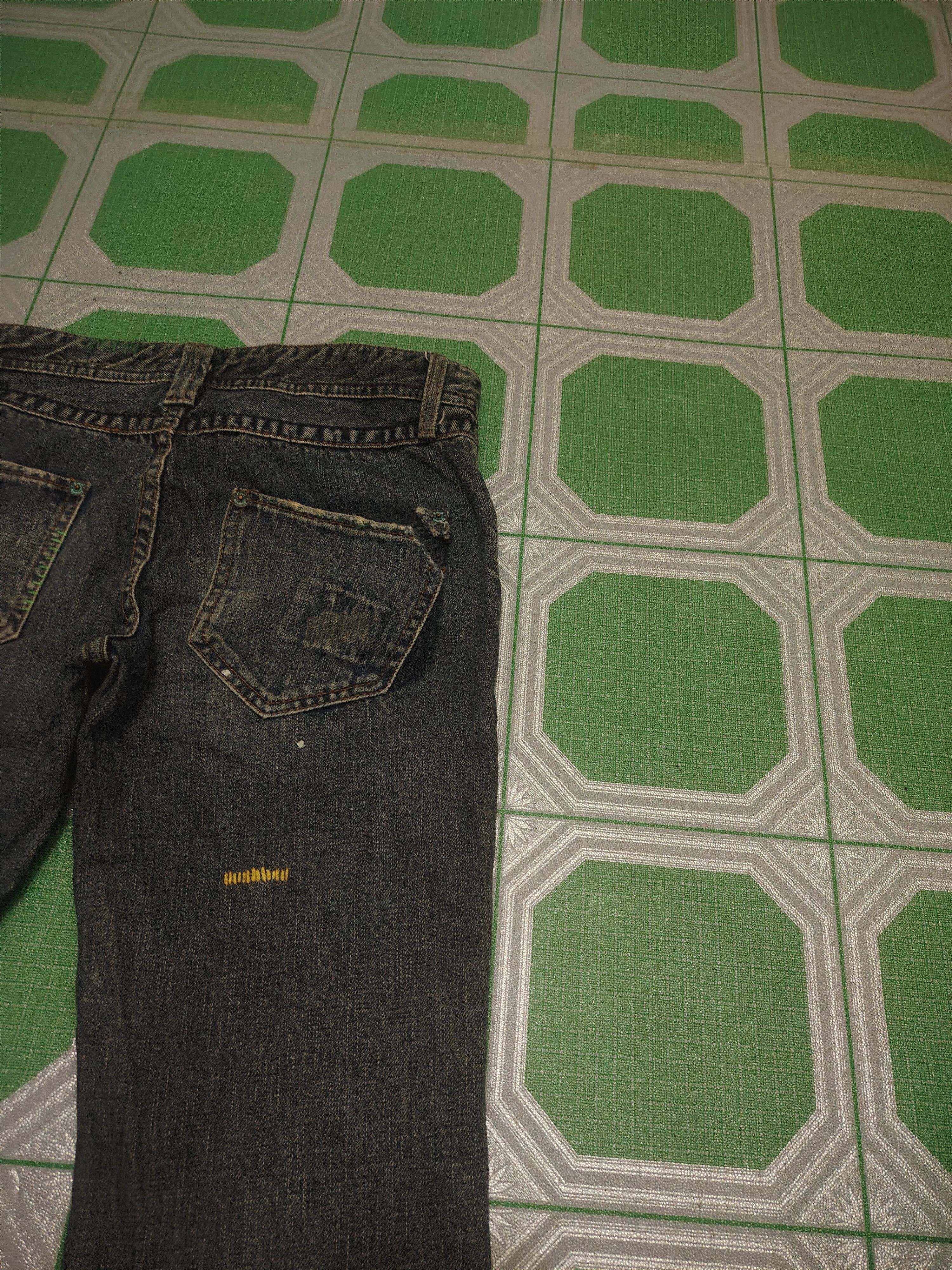 Who Decides War Japanese Back Number Patchwork Boro Flared Jeans Distressed Size US 30 / EU 46 - 15 Thumbnail