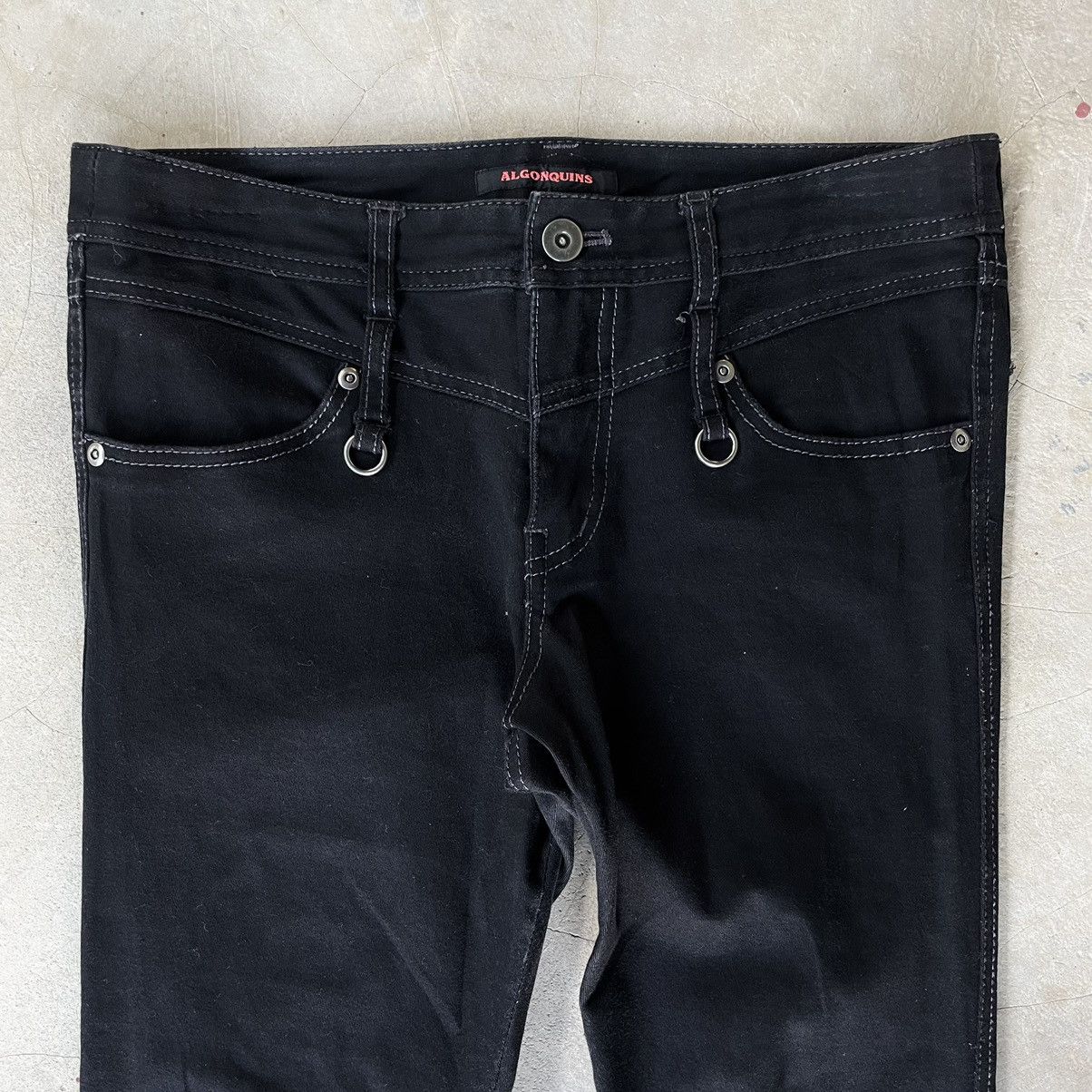 Le Grande Bleu (L.G.B.) 2000s Algonquins Gothic Fit Skinny Black Japanese Pants Size 30" / US 8 / IT 44 - 4 Thumbnail