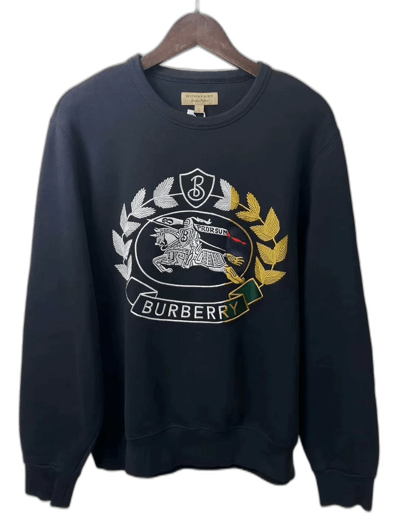 Burberry Burberry Embroidered Sweatshirt in Size L-yf Size US L / EU 52-54 / 3 - 1 Thumbnail
