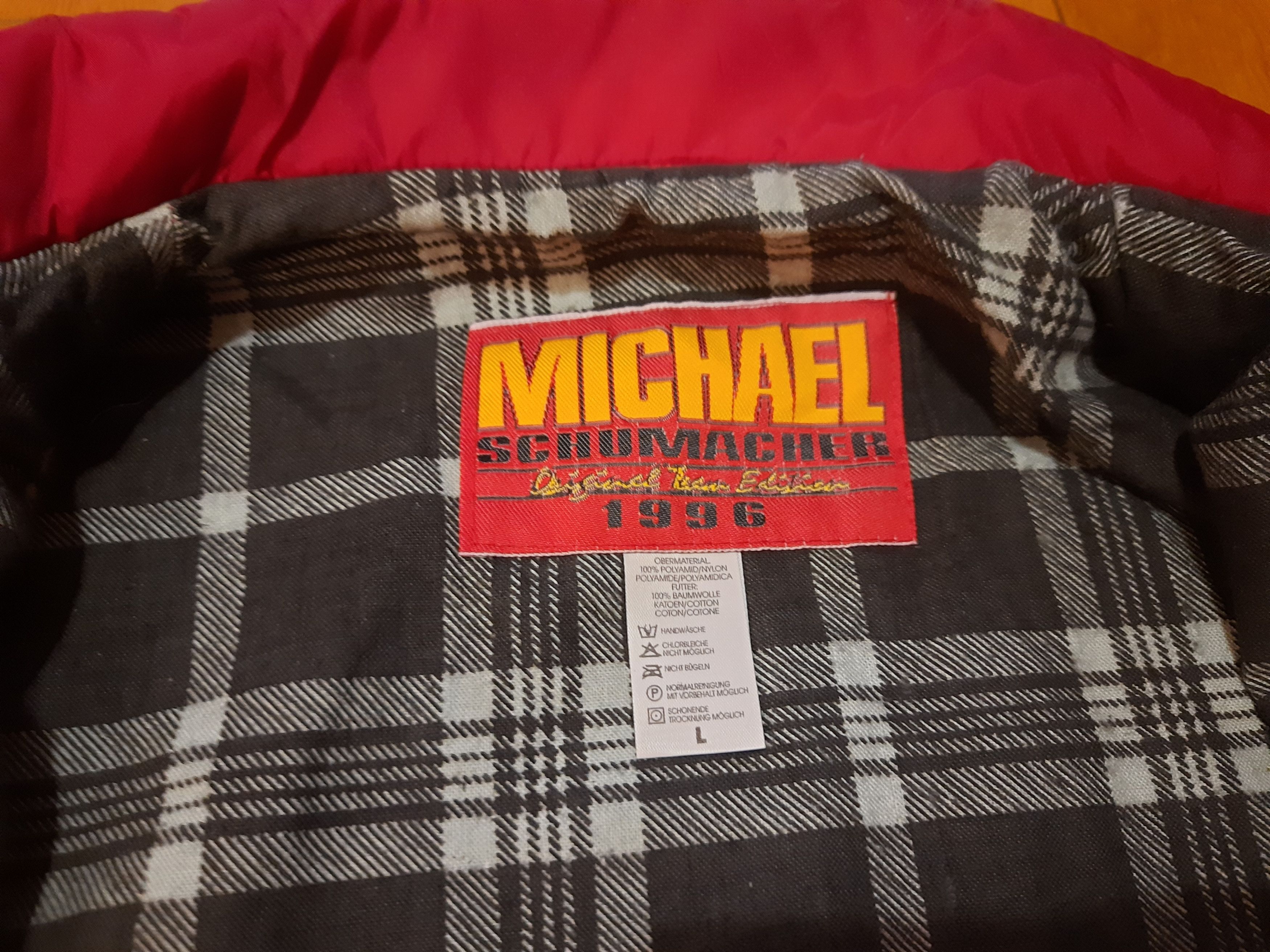 Formula 1 Michael Schumacher Back Logo Ferrari Formula One Jacket Size US L / EU 52-54 / 3 - 8 Thumbnail