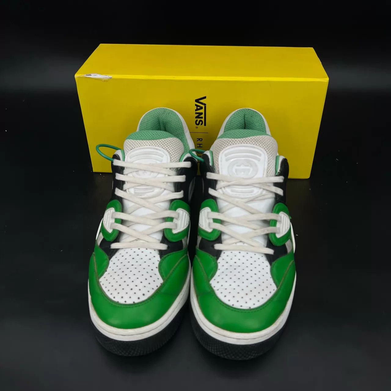 Gucci GUCCI Basket Green/White/Black 7.5 Boxed Size US 7.5 / EU 40-41 - 4 Thumbnail