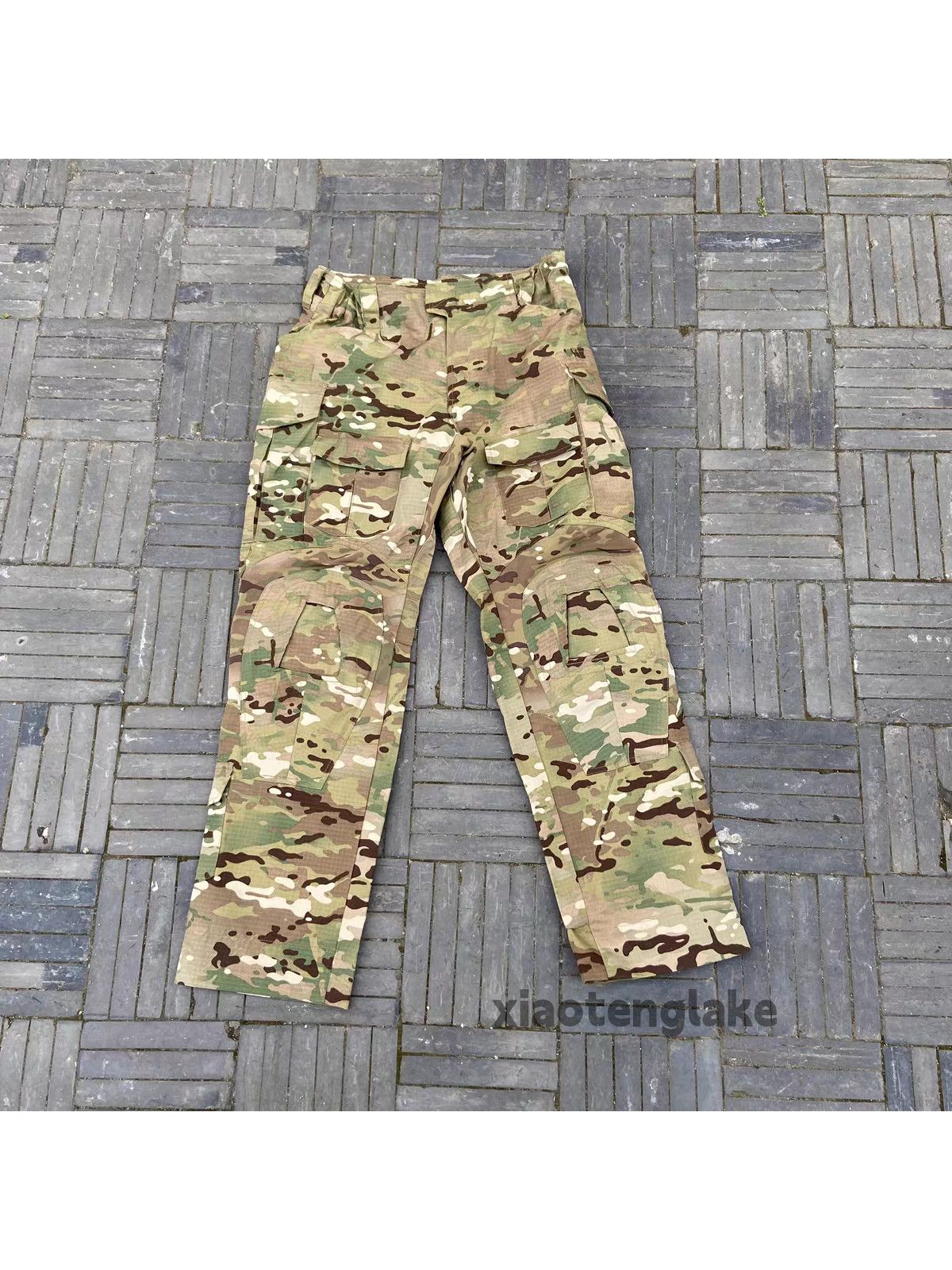 Designer × Japanese Brand × Vintage utility military outdoor loose skate cargo camo pants Size US 36 / EU 52 - 4 Thumbnail