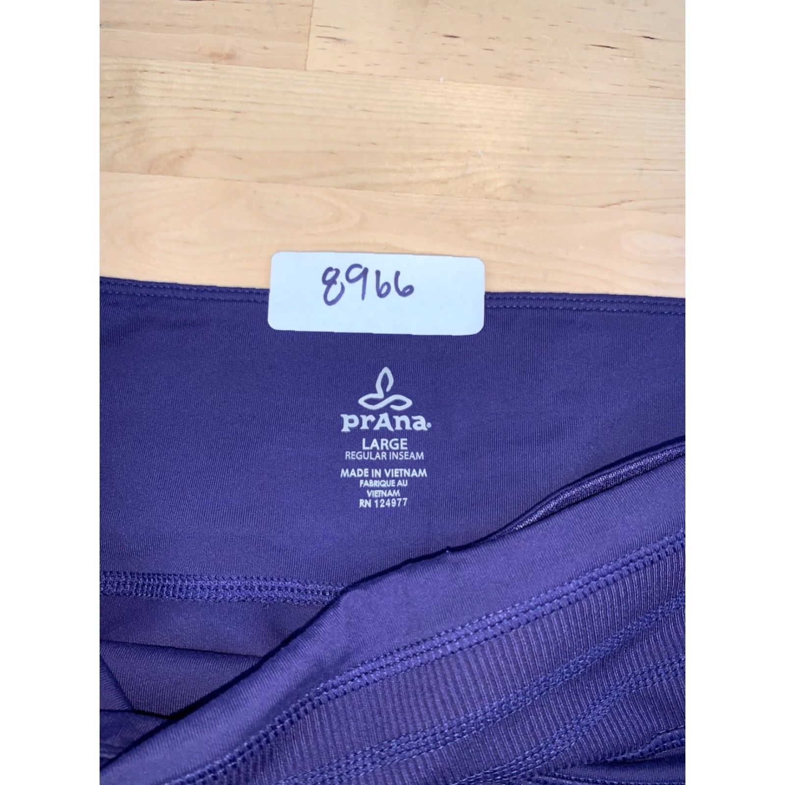 Prana prAna Olympia Wide Leg Athletic Leggings Womens L Purple Casual Activewear #8966 Size 36" / US 14 / IT 50 - 3 Thumbnail