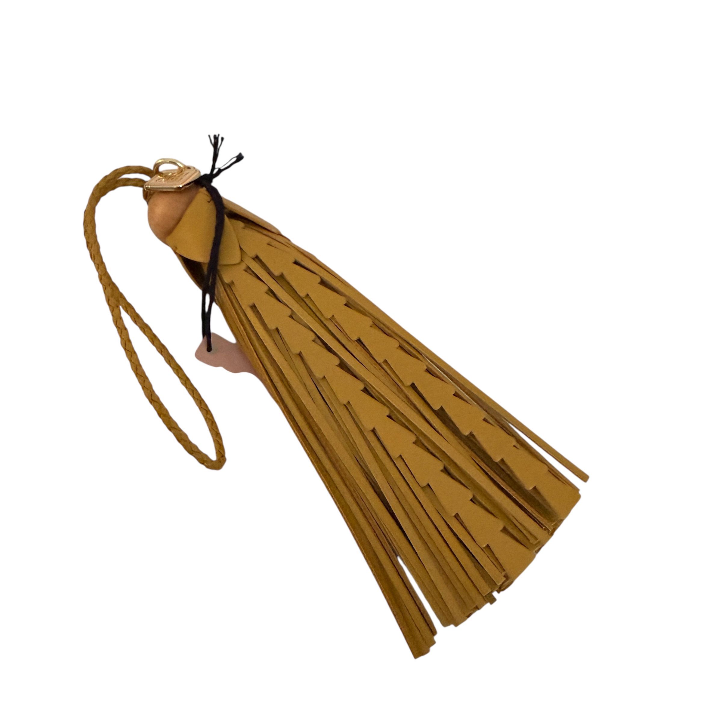 Miu Miu Miu Miu 5TL542 Tassel Leather Bag Charm Trick Whiskey Brown Size ONE SIZE - 4 Thumbnail