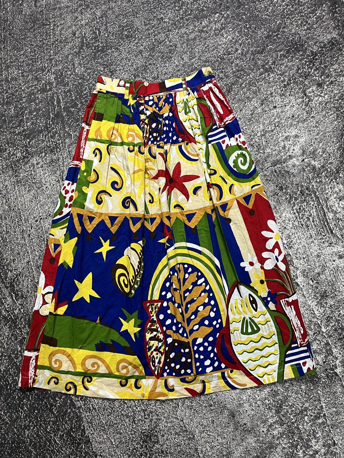 Issey Miyake 90s issey miyake maxi skirt multi collor Size 25" / US 0 / IT 36 - 1 Thumbnail