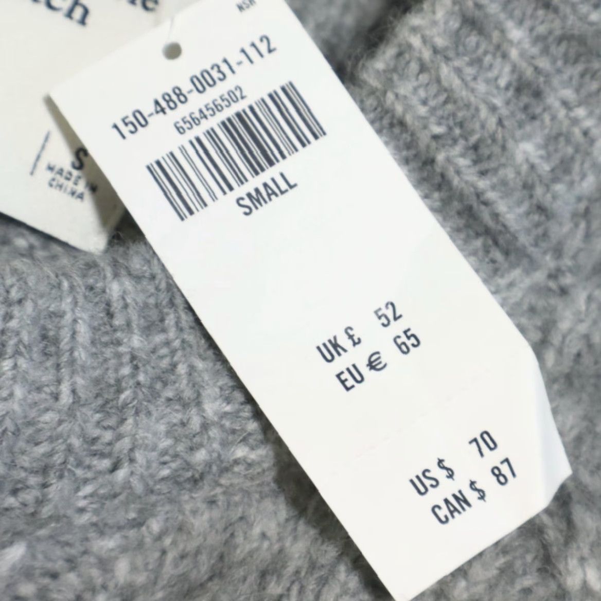Abercrombie & Fitch Abercrombie & Fitch Crop Fisherman Gray Women's S Shirt Size S / US 4 / IT 40 - 6 Thumbnail