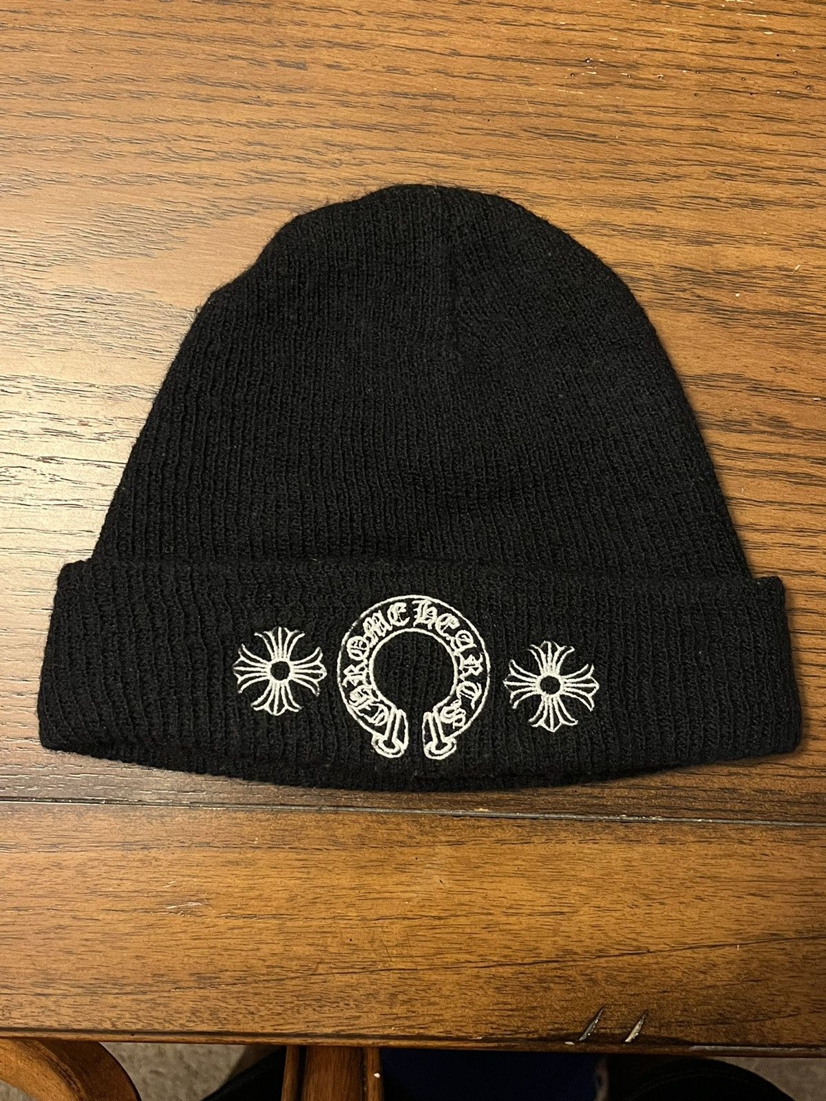 Chrome Hearts Chrome Hearts Logo Beanie Grailed