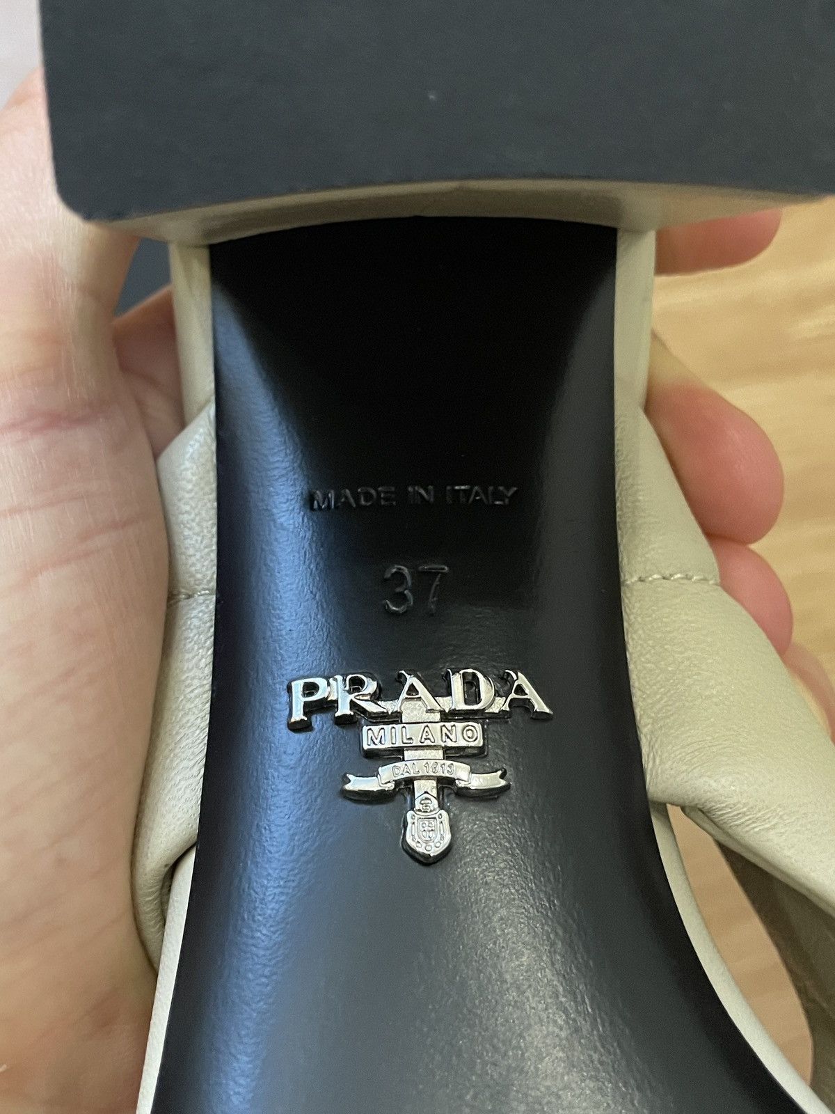 Prada Prada Beige Block Heels Size US 6 / IT 36 - 12 Thumbnail