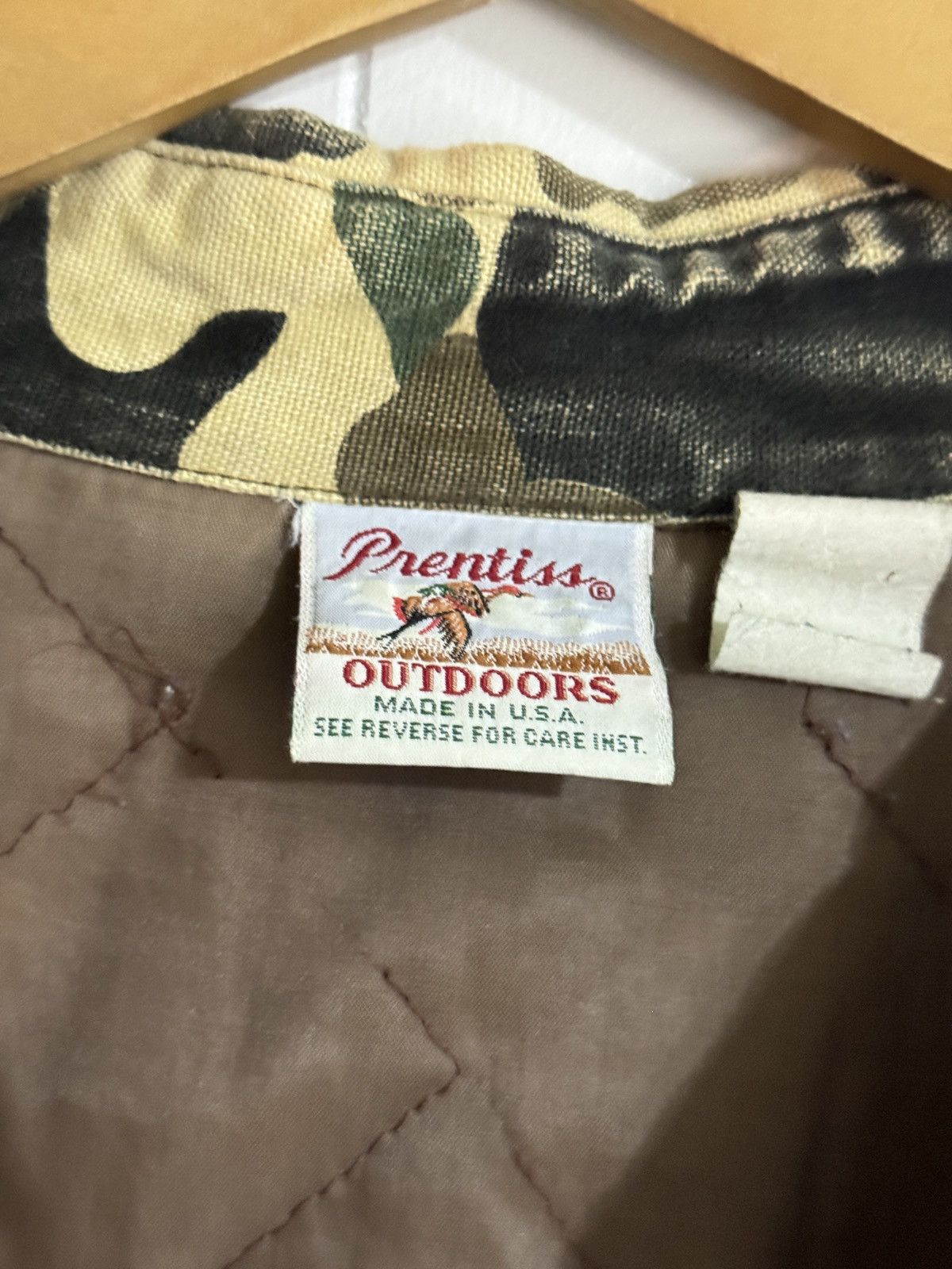 Vintage Vintage Duck Camo Quilt Lined Field Jacket 90s Button Up Size US L / EU 52-54 / 3 - 3 Thumbnail