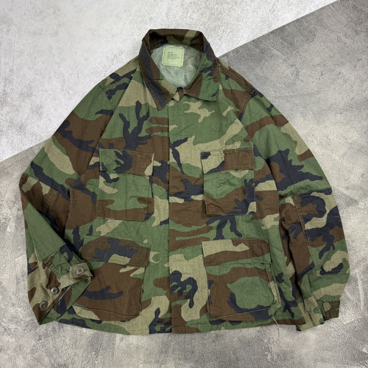 Vintage Vintage US ARMY BDU woodland jacket camouflage ripstop Size US XXL / EU 58 / 5 - 1 Thumbnail