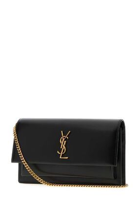 Saint Laurent Paris o1s1wg111225 810997 Size: OS / Sunset Clutch in Black Size ONE SIZE - 2 Thumbnail
