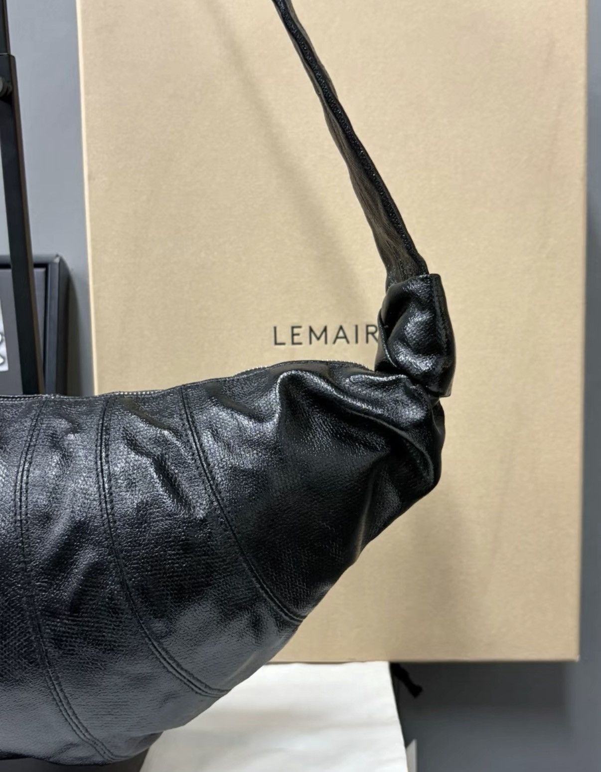 Lemaire Lemaire Medium Black Croissant Bag K34 Size ONE SIZE - 3 Thumbnail