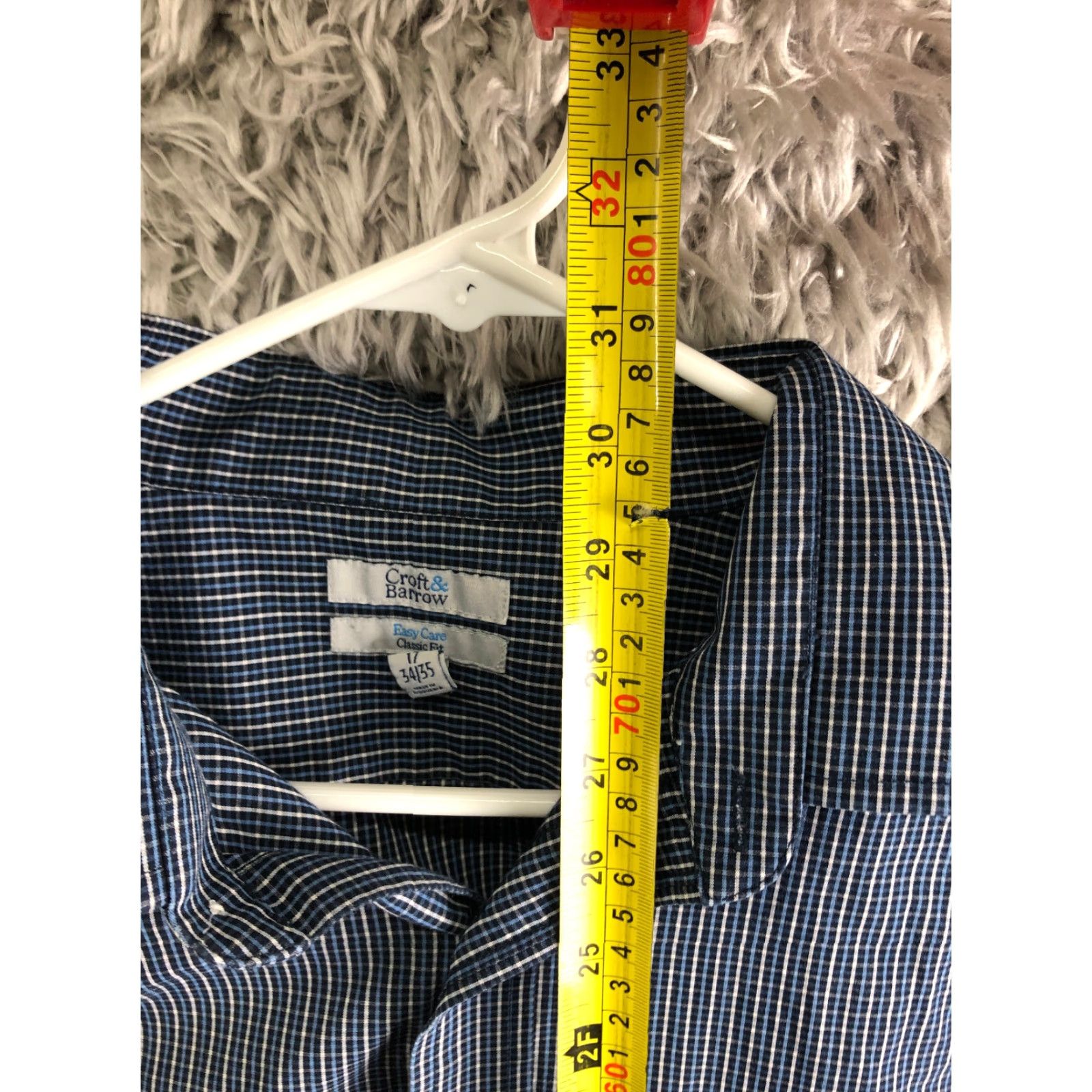 Croft & Barrow Croft & Barrow Shirt Mens Blue Long Sleeve Spread Collar Size 17 34/35 Regular Jacket? No, Shirt. Size US XL / EU 56 / 4 - 5 Thumbnail