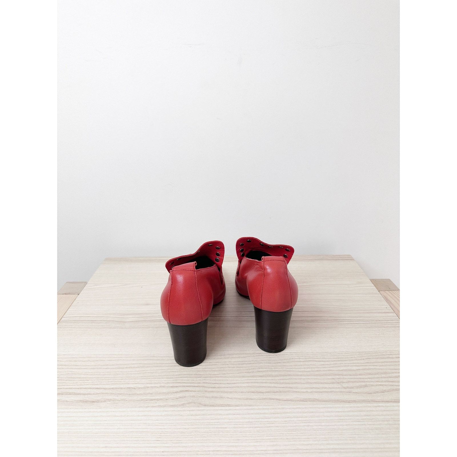 Celine Celine by Phoebe Philo Red Moccasin Pumps Size US 6 / IT 36 - 5 Thumbnail