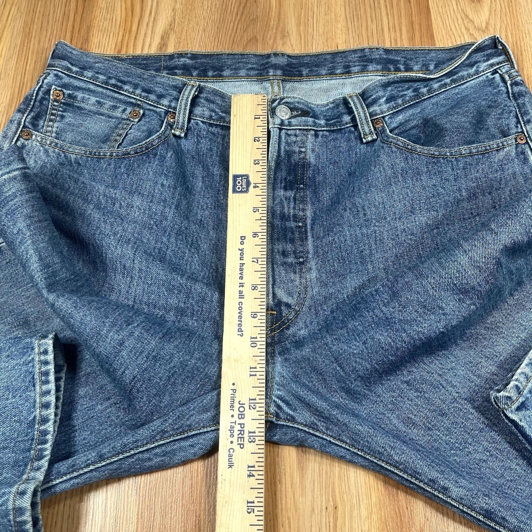 Levi's LEVI'S 501 Straight Leg Jeans Men’s 38Wx32L Blue Denim Button Fly 100% Cotton Size US 38 / EU 54 - 6 Thumbnail